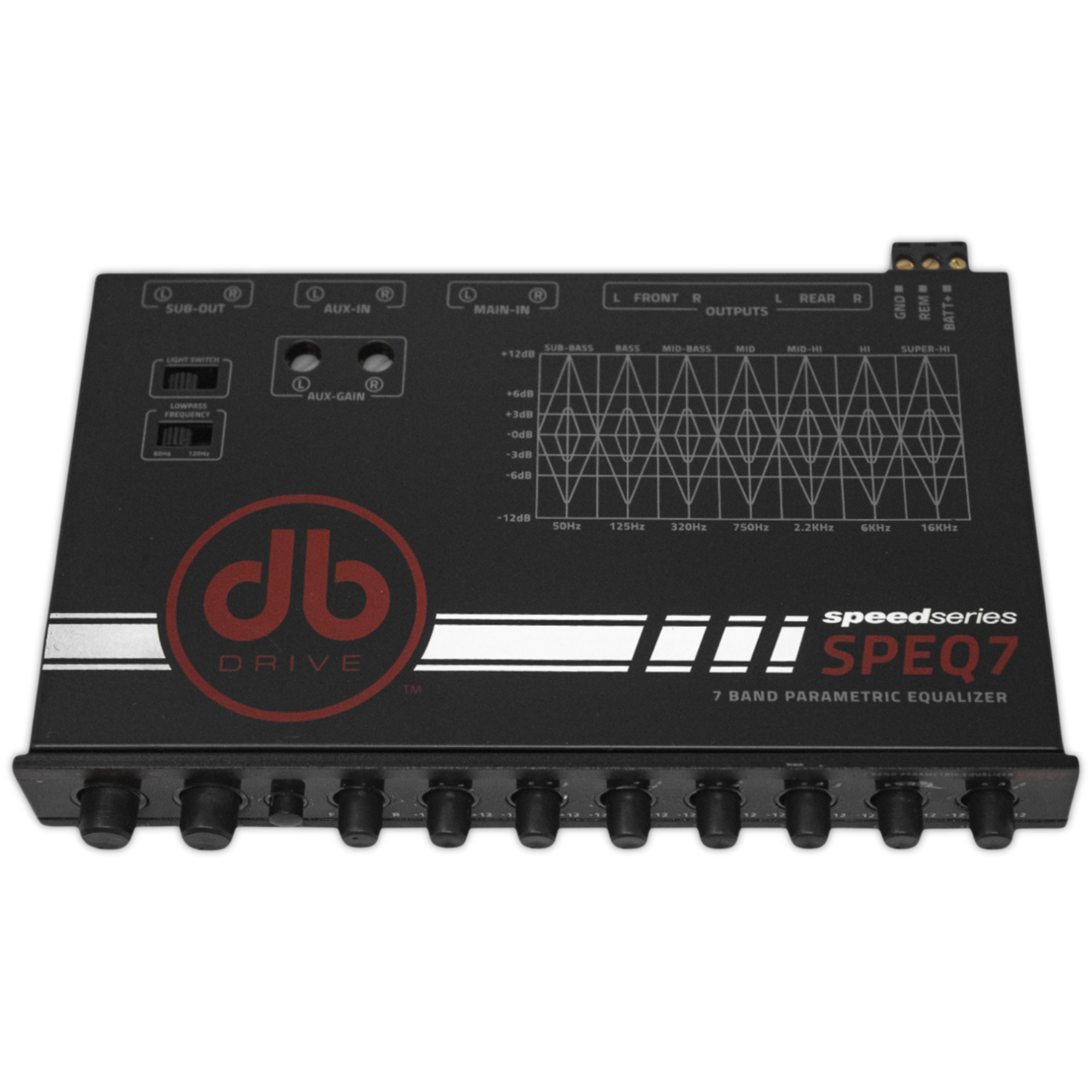 Ecualizador Paramétrico 7 Bandas DB Drive SPEQ7 8V