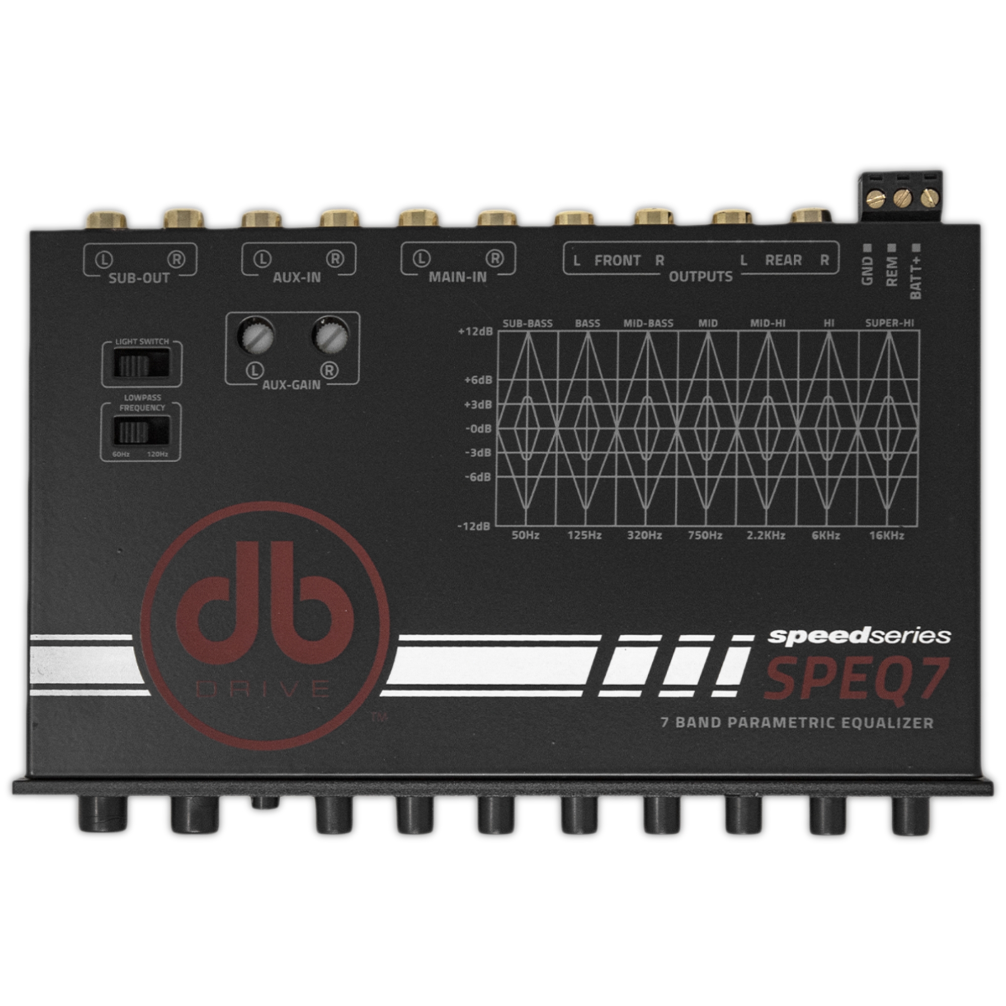 Ecualizador Paramétrico 7 Bandas DB Drive SPEQ7 8V
