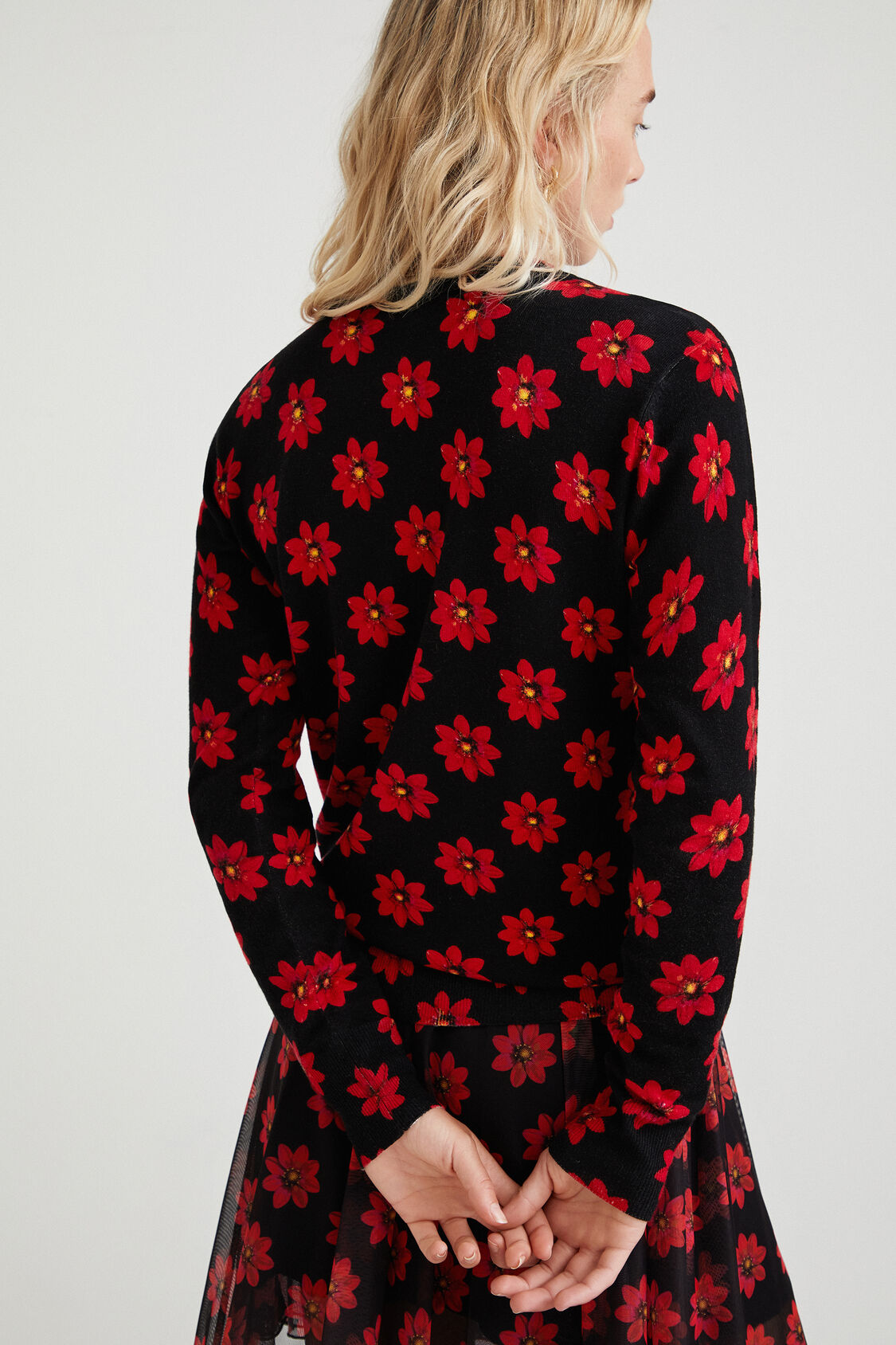 Jersey punto flores DESIGUAL