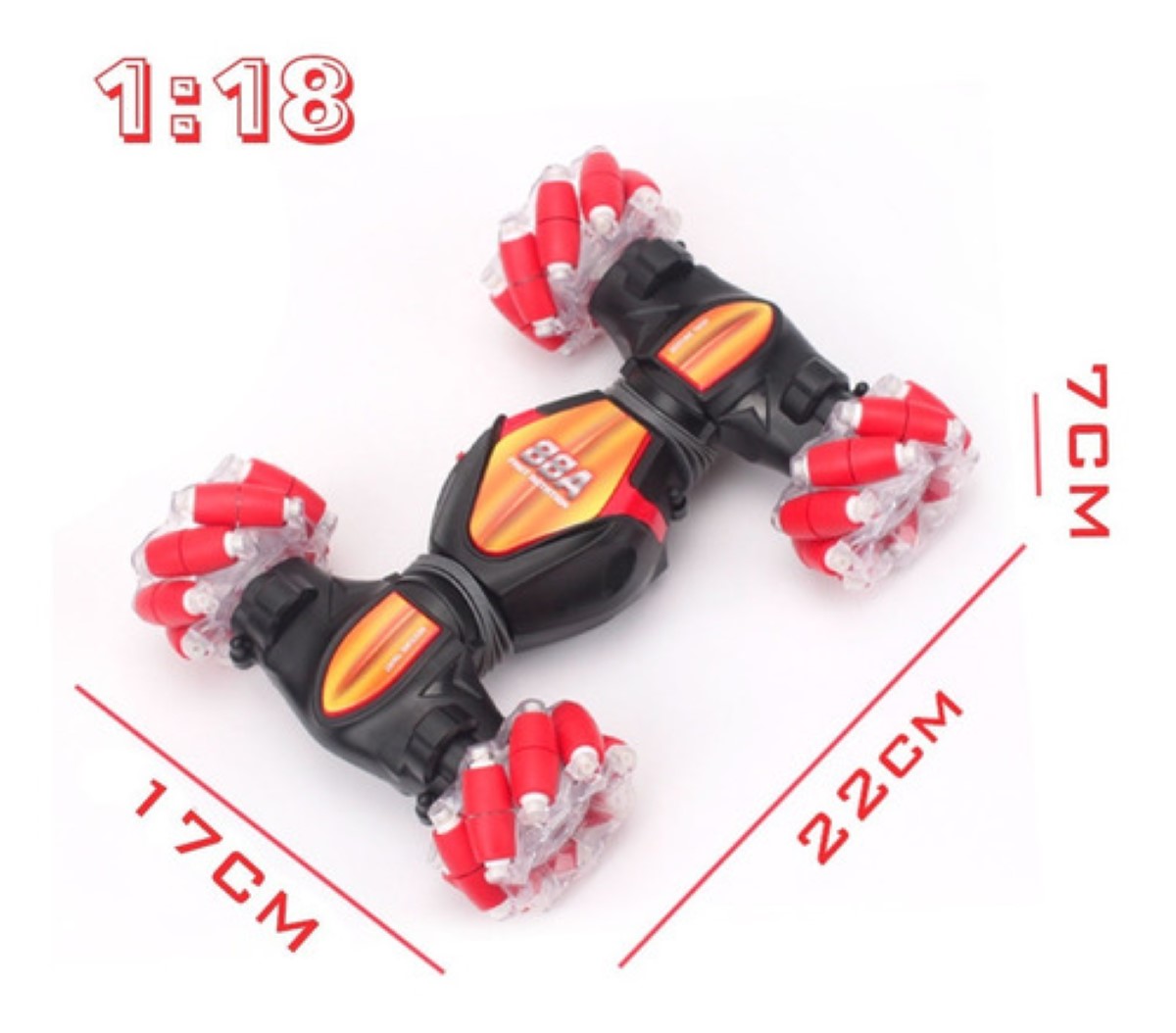 Gesto Control Remoto Todoterreno Truco Escalada Coche ROJO