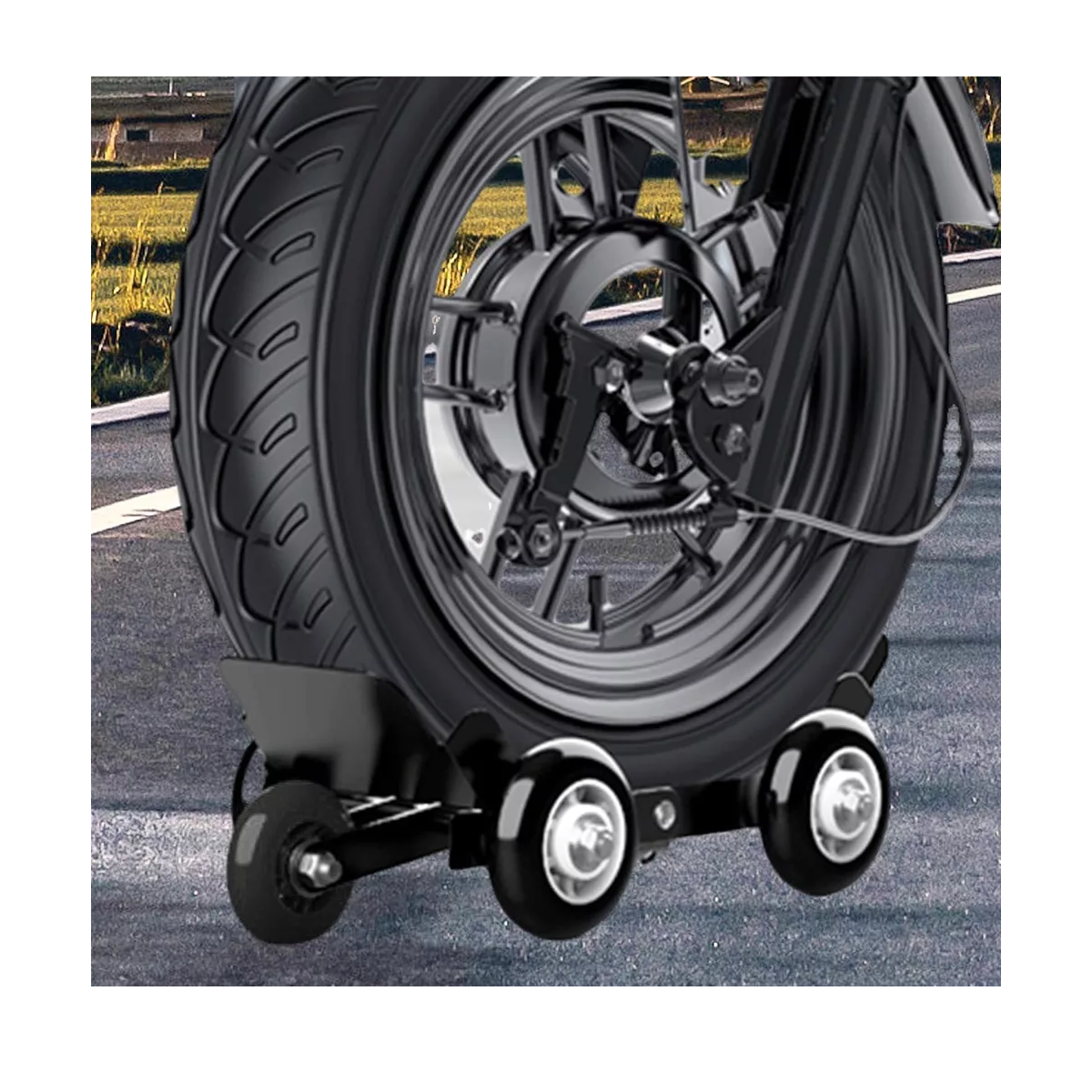 Remolque De Motocicleta En Movimiento Moto Mover Para Coche
