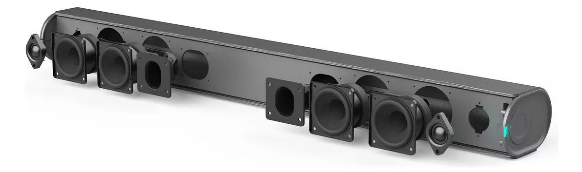  Barra de Sonido Audiobahn 2.1 con Subwoofer Inalámbrico ASBAR1000PACK