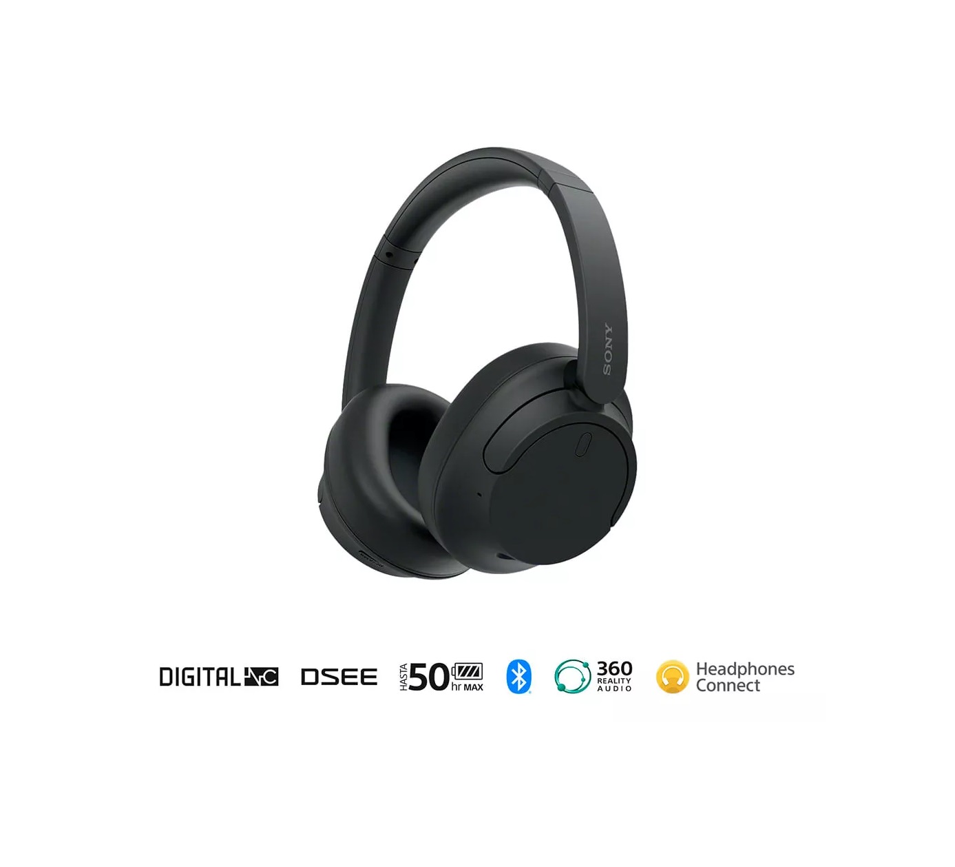Audifonos Sony con Diadema Inalambricos Bluetooth con Cancelacion de Ruido Color Negro