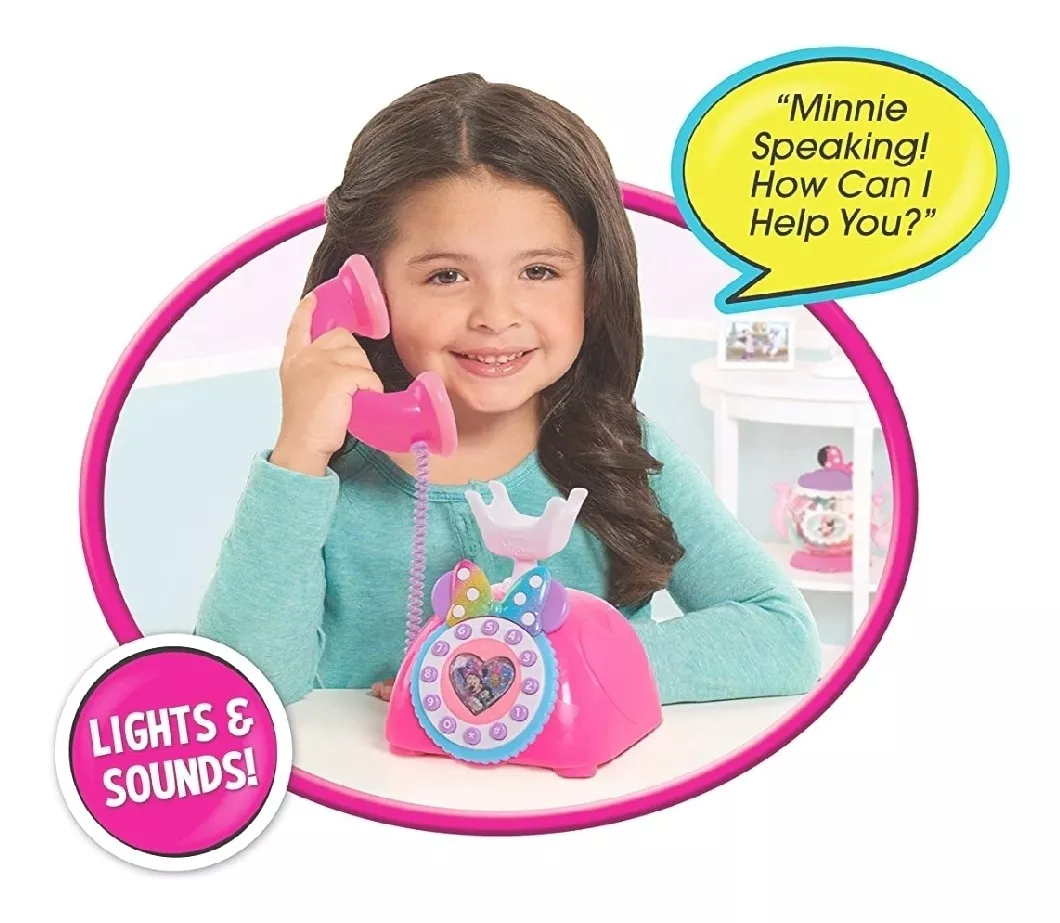 Teléfono Minnie Mouse Happy Helpers Disney Luces Y Sonidos