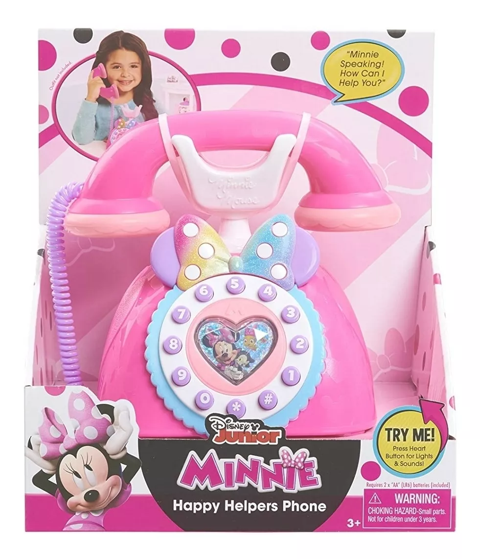 Teléfono Minnie Mouse Happy Helpers Disney Luces Y Sonidos