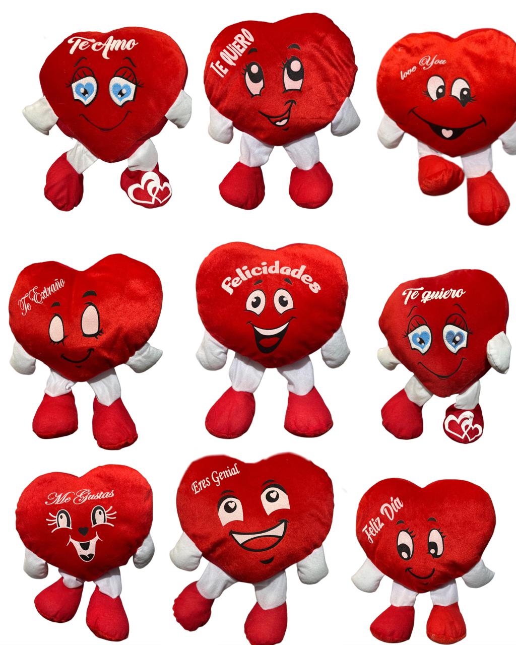 Cojín, Peluche Corazón, Manos, Patas, Amor, Amistad, Regalo, Decoración, Adorno