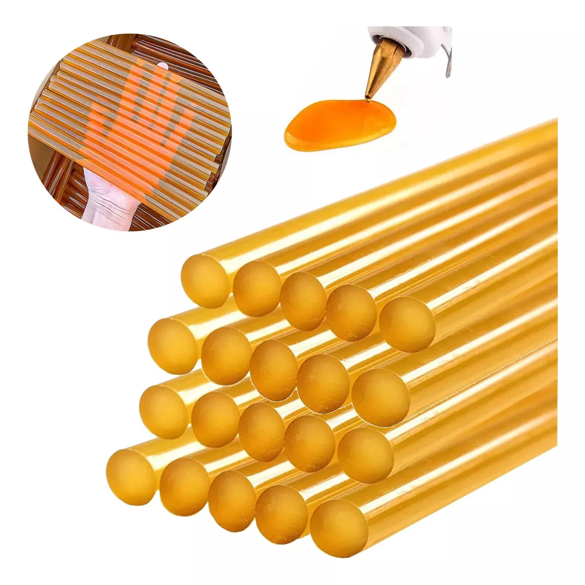 1 Kilo De Silicón Amarillo, Silicona Súper Pegajosa