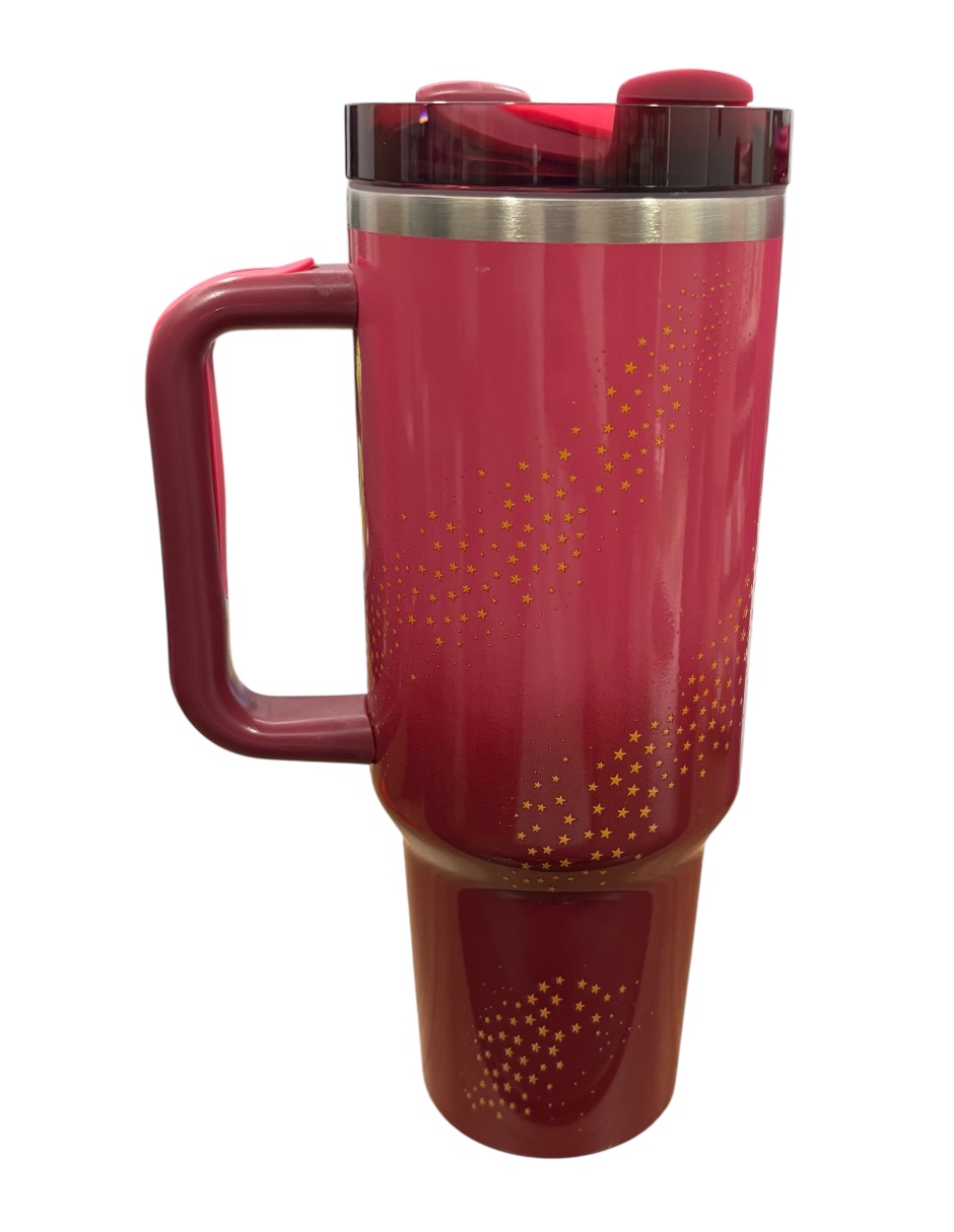 Termo Stanley Quencher H2.0 de acero inixidable Barbie 70s Superstar de 40 Oz. Libre de BPA 