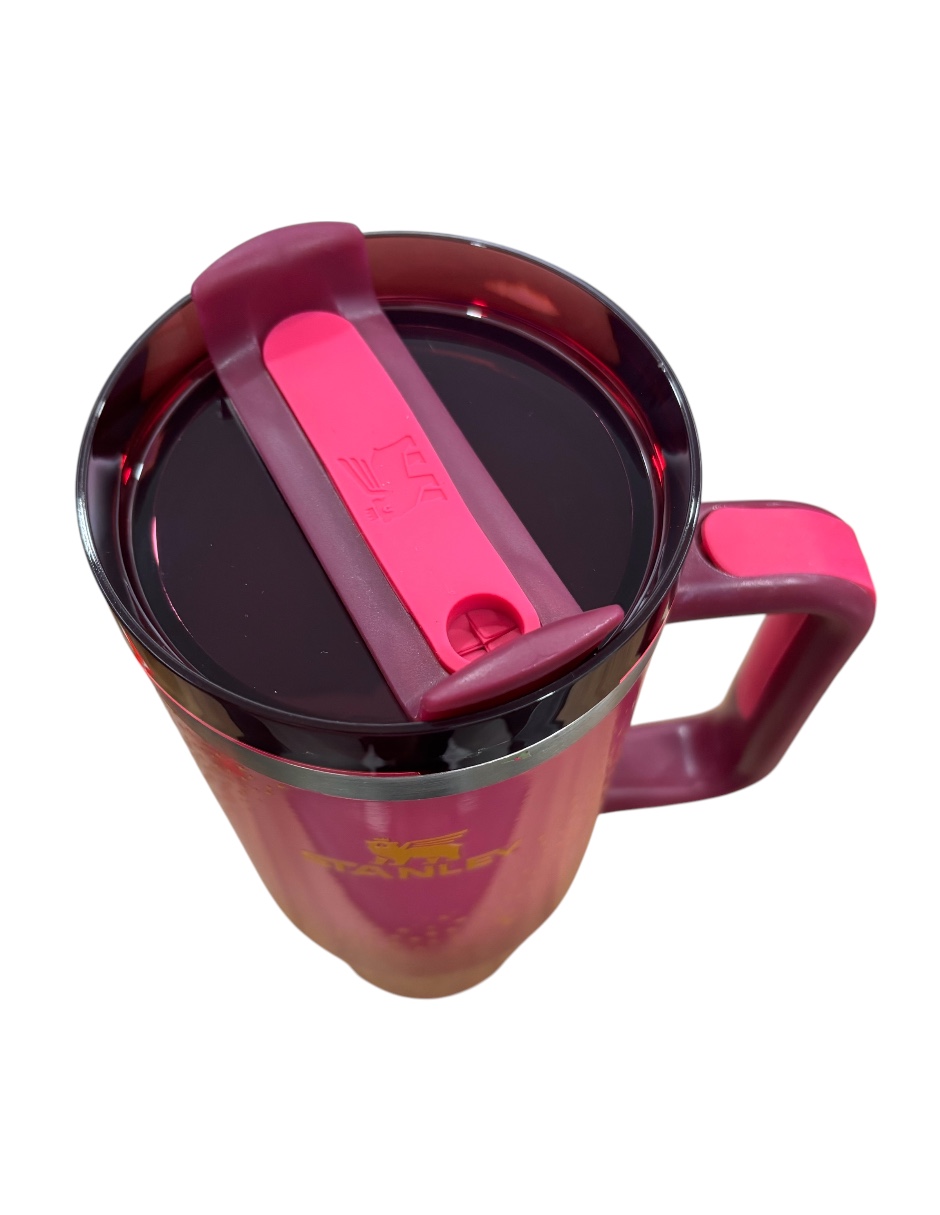 Termo Stanley Quencher H2.0 de acero inixidable Barbie 70s Superstar de 40 Oz. Libre de BPA 