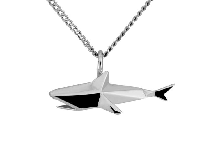 Dije Tiburón Origami de Plata .925