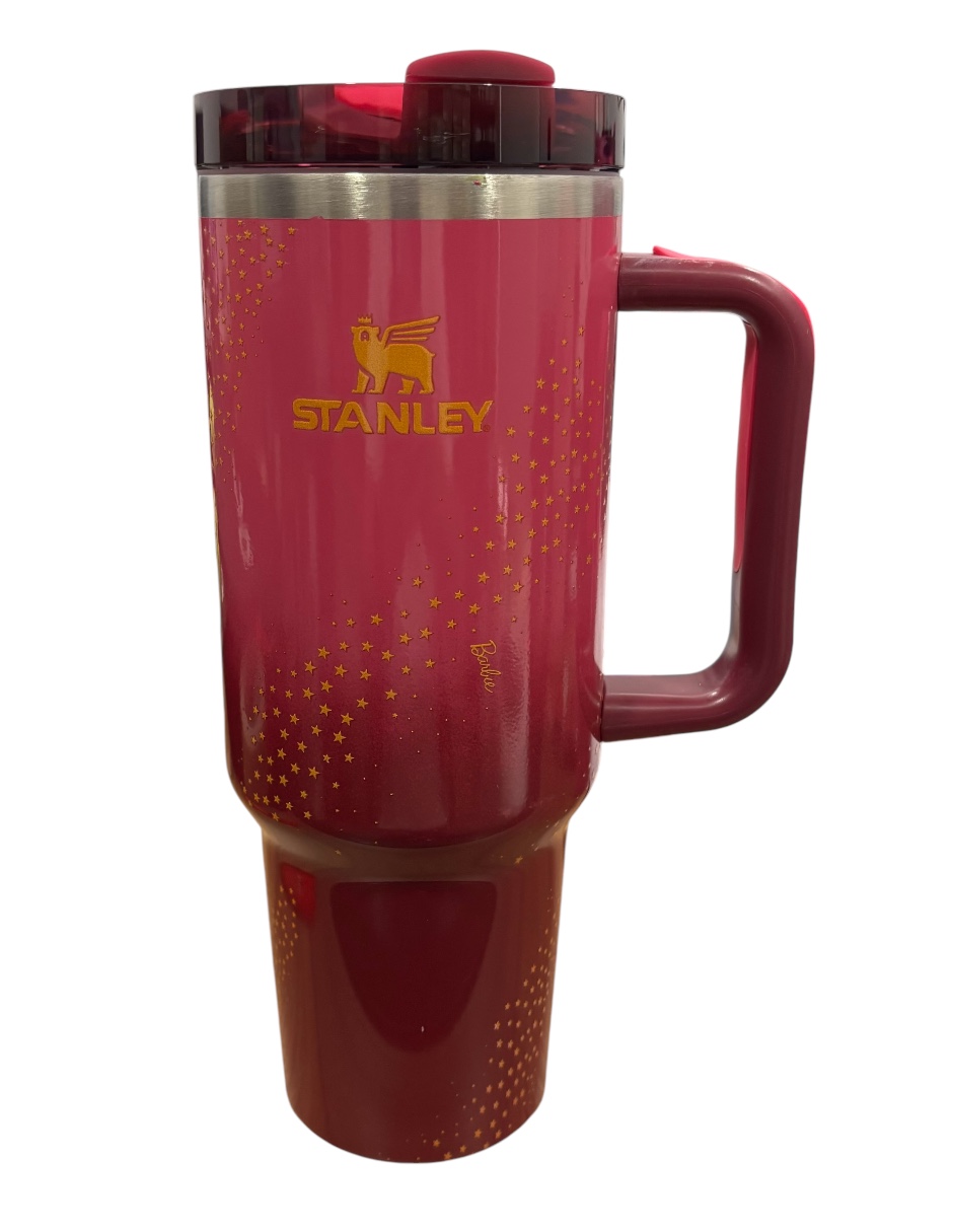Termo Stanley Quencher H2.0 de acero inixidable Barbie 70s Superstar de 40 Oz. Libre de BPA 