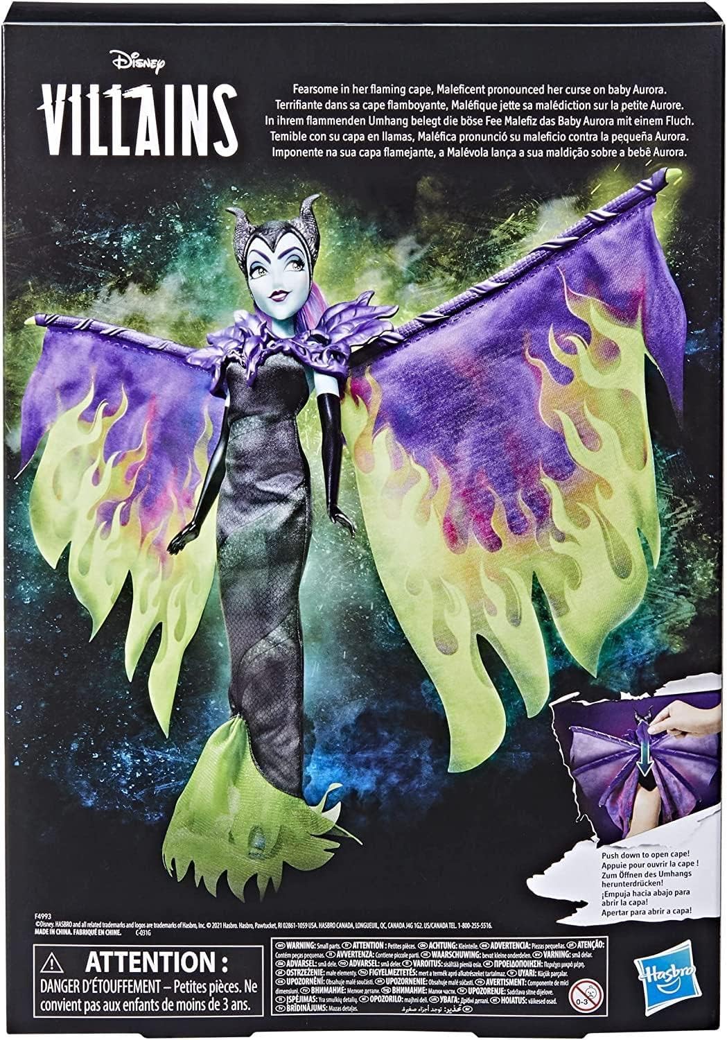 Muñeca Hasbro Disney Villains Maléfica Llamas De Furia 27 Cm