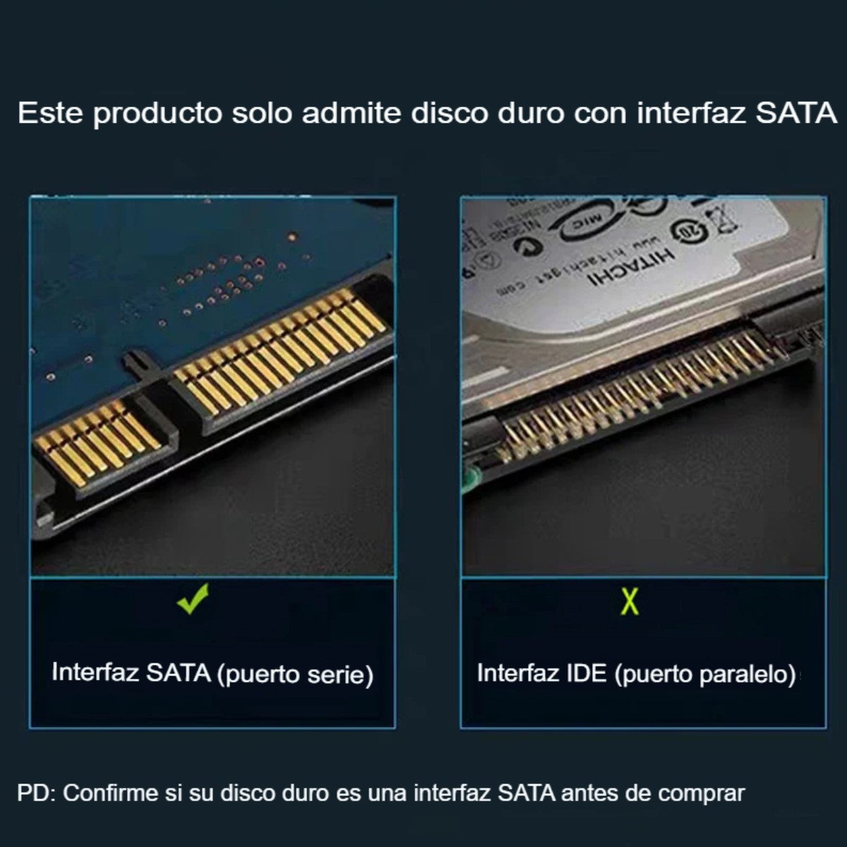 Adaptador cable USB 3,0 a Sata 3 convertidor disco duro USB 3.0 2,5 3,5 HDD SSD disco duro externo.