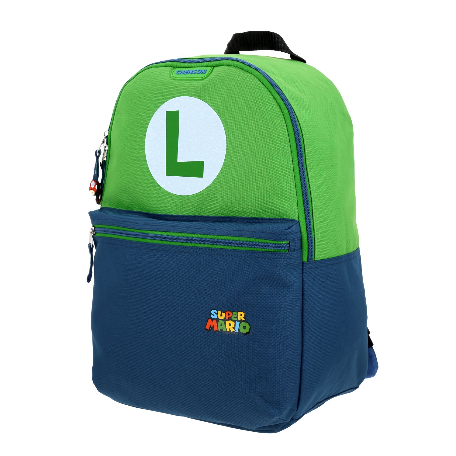 Mochila Escolar Grande Chenson Mario Bros Logo Luigi Tonsky MB66505-G