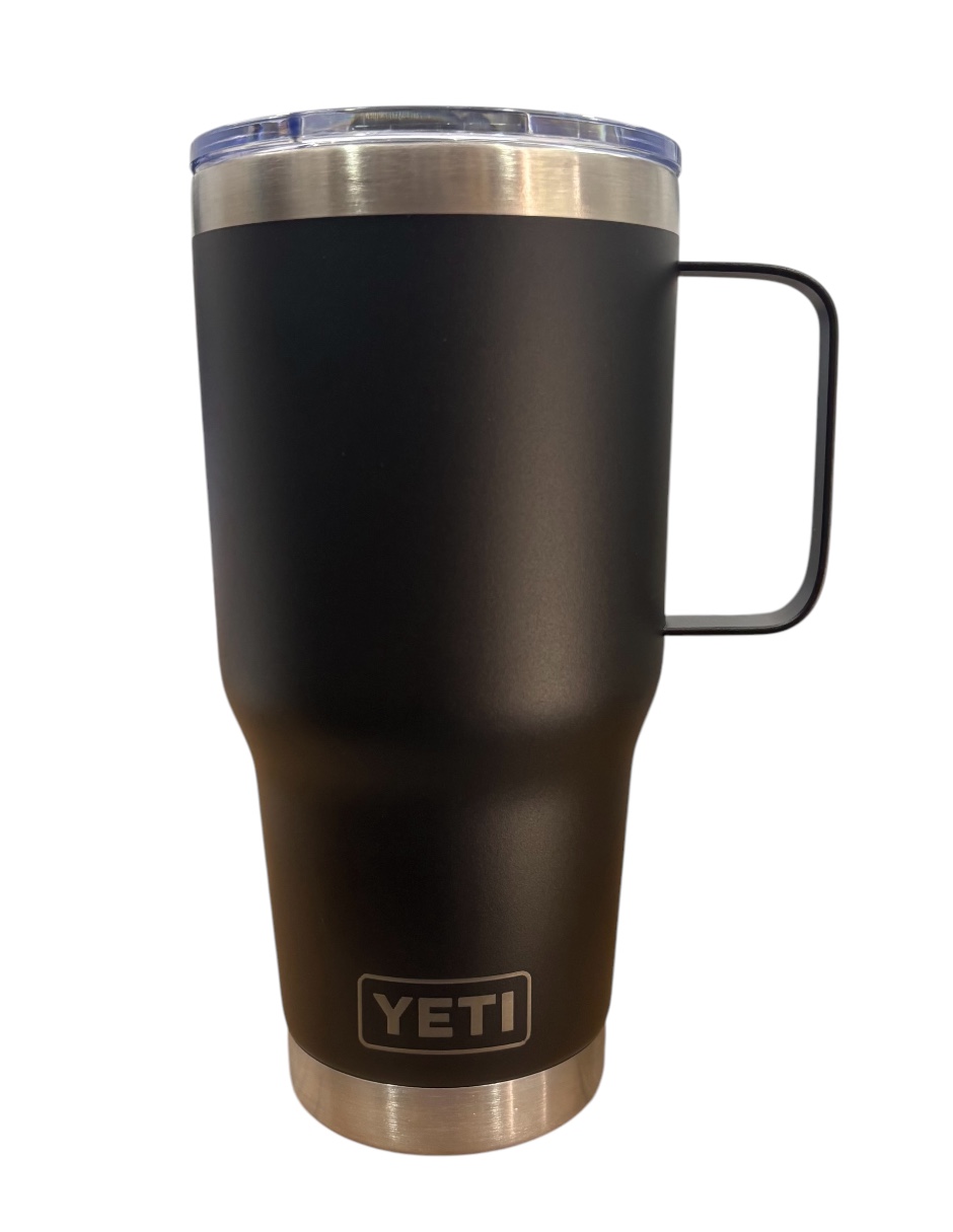 Termo de acero inoxidable Yeti Rambler Coffe color negro de 30 onzas