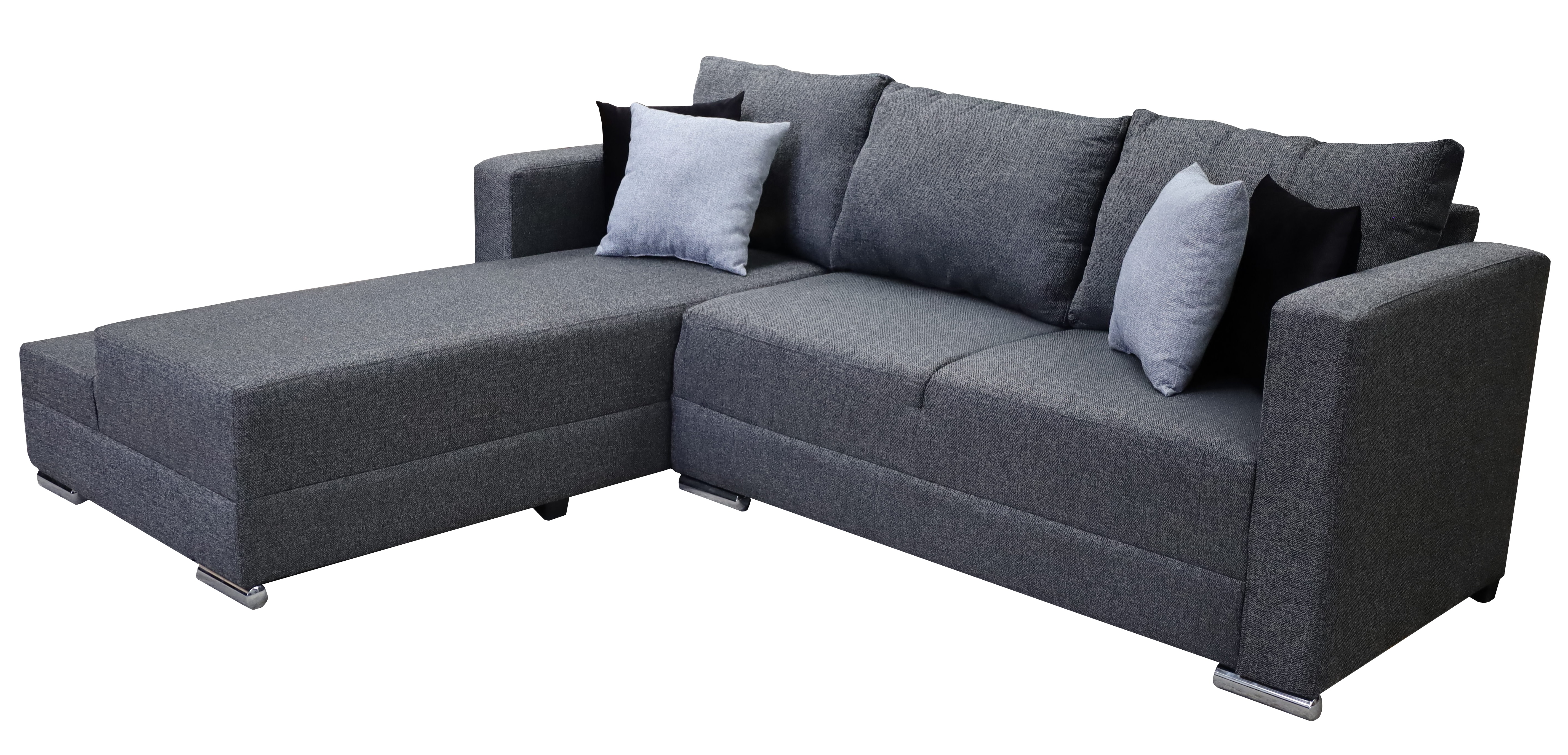Sala esquinera Aston 260x200 cm, Gris Oxford, El Bazar Store