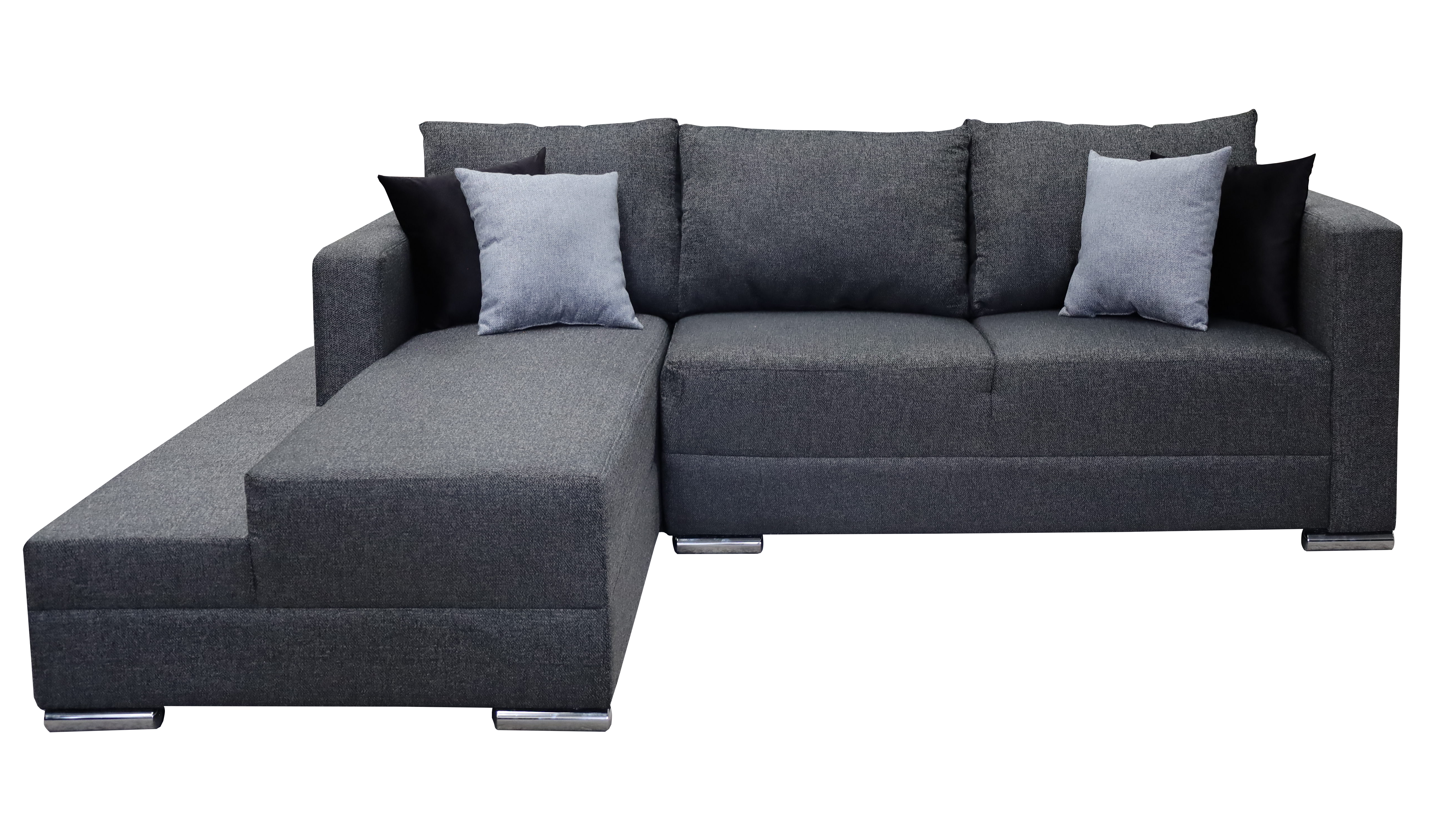 Sala esquinera Aston 260x200 cm, Gris Oxford, El Bazar Store