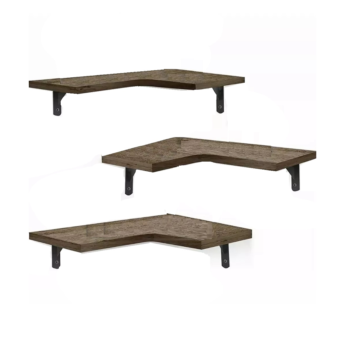 3 Uds Repisas De Madera Para Dormitorio Cocina Baño