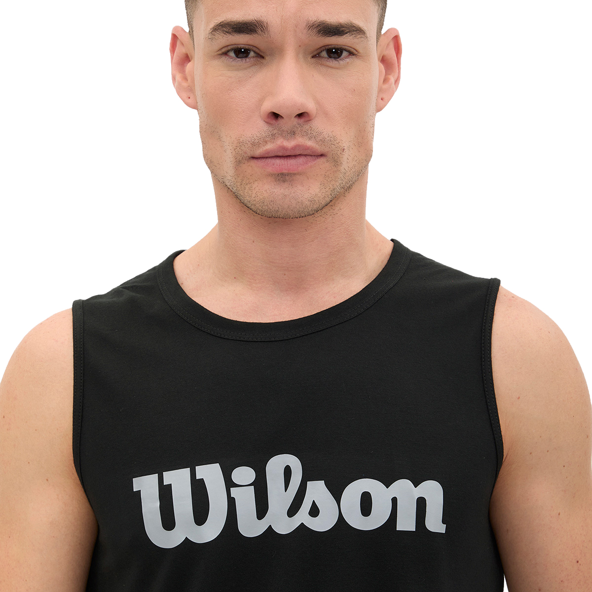 Playera Wilson Polyspun Sin Manga Estampada para Hombre 