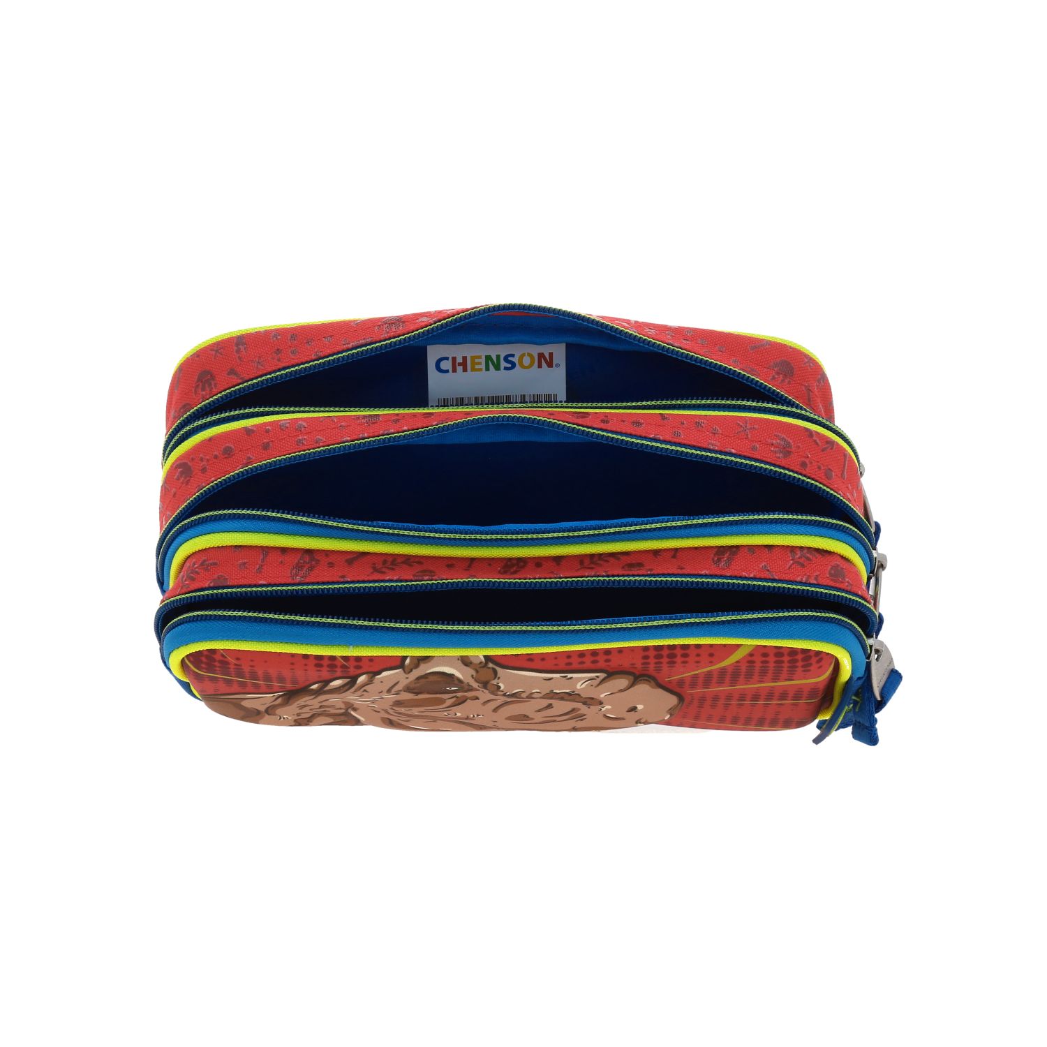  Lapicera 3D Estuche Chenson Doble Cierre T-rex Dicor CO66060-R