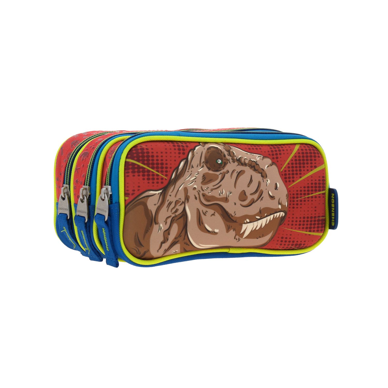  Lapicera 3D Estuche Chenson Doble Cierre T-rex Dicor CO66060-R