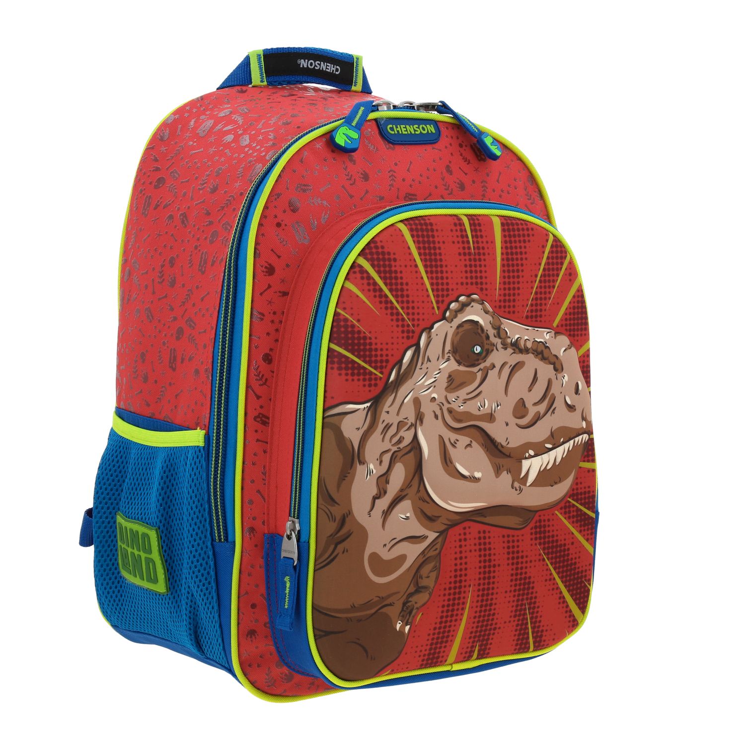 Mochila Escolar Grande Chenson Dinosaurio T-Rex DICOR CO66058-R