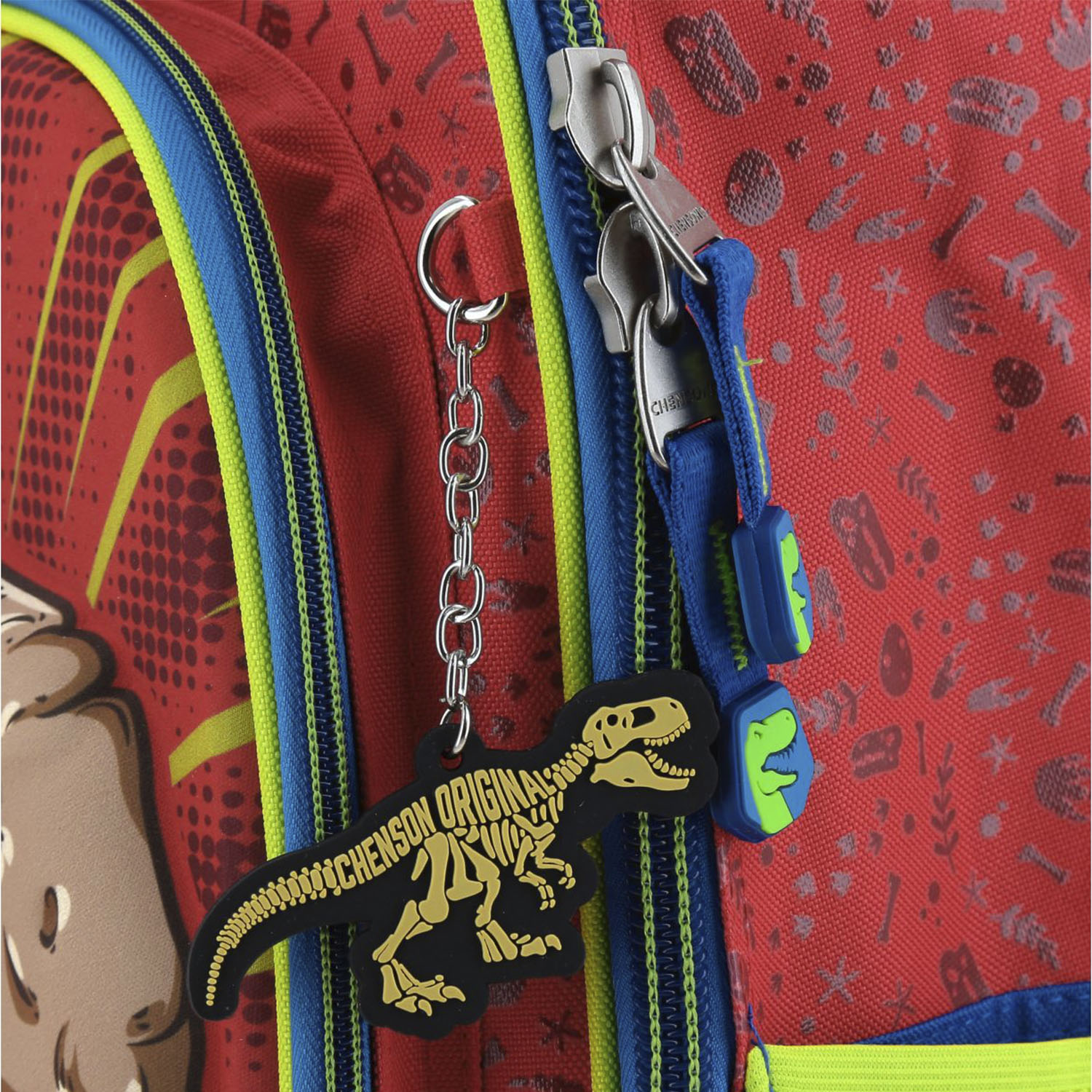 Mochila Escolar Grande Chenson Dinosaurio T-Rex DICOR CO66058-R