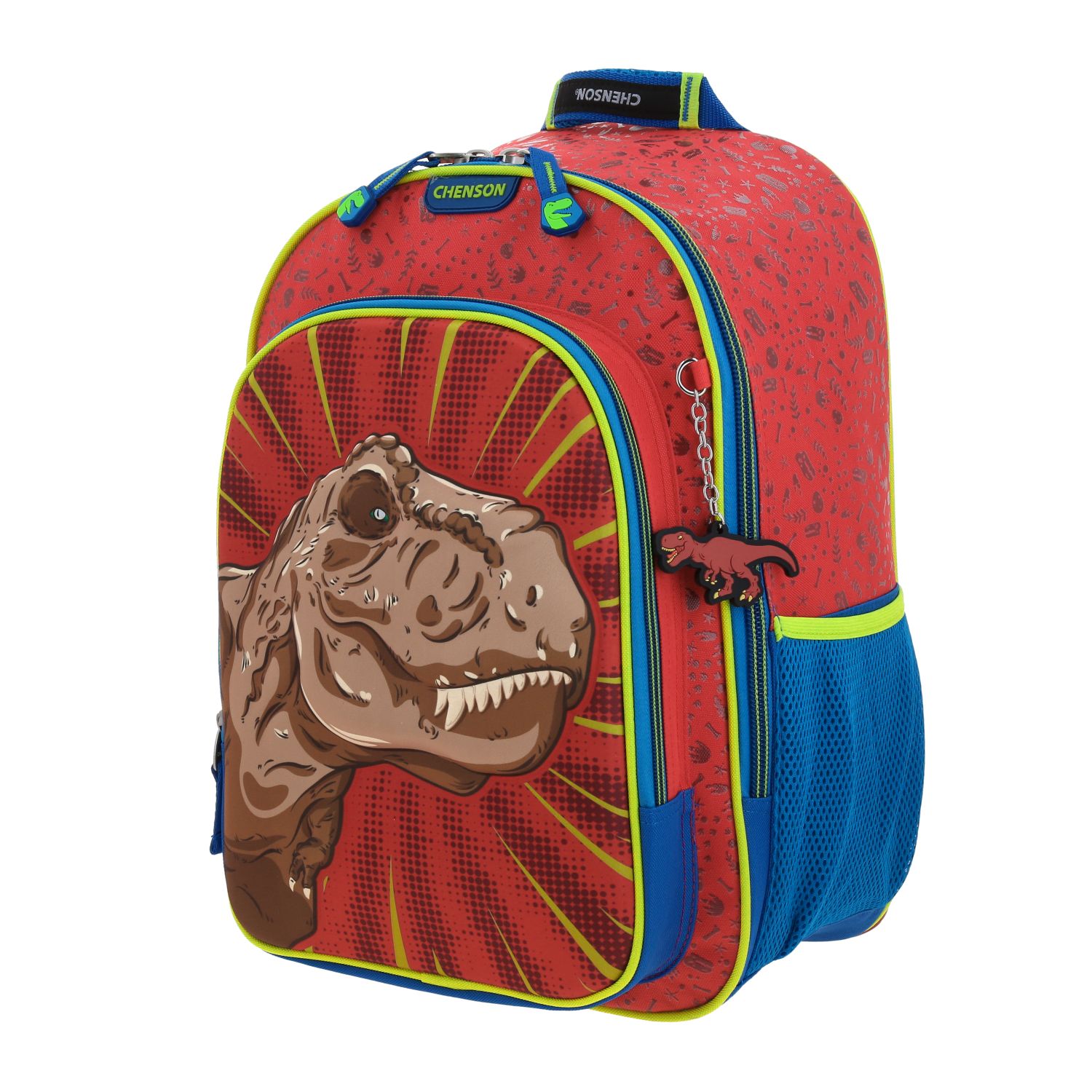 Mochila Escolar Grande Chenson Dinosaurio T-Rex DICOR CO66058-R
