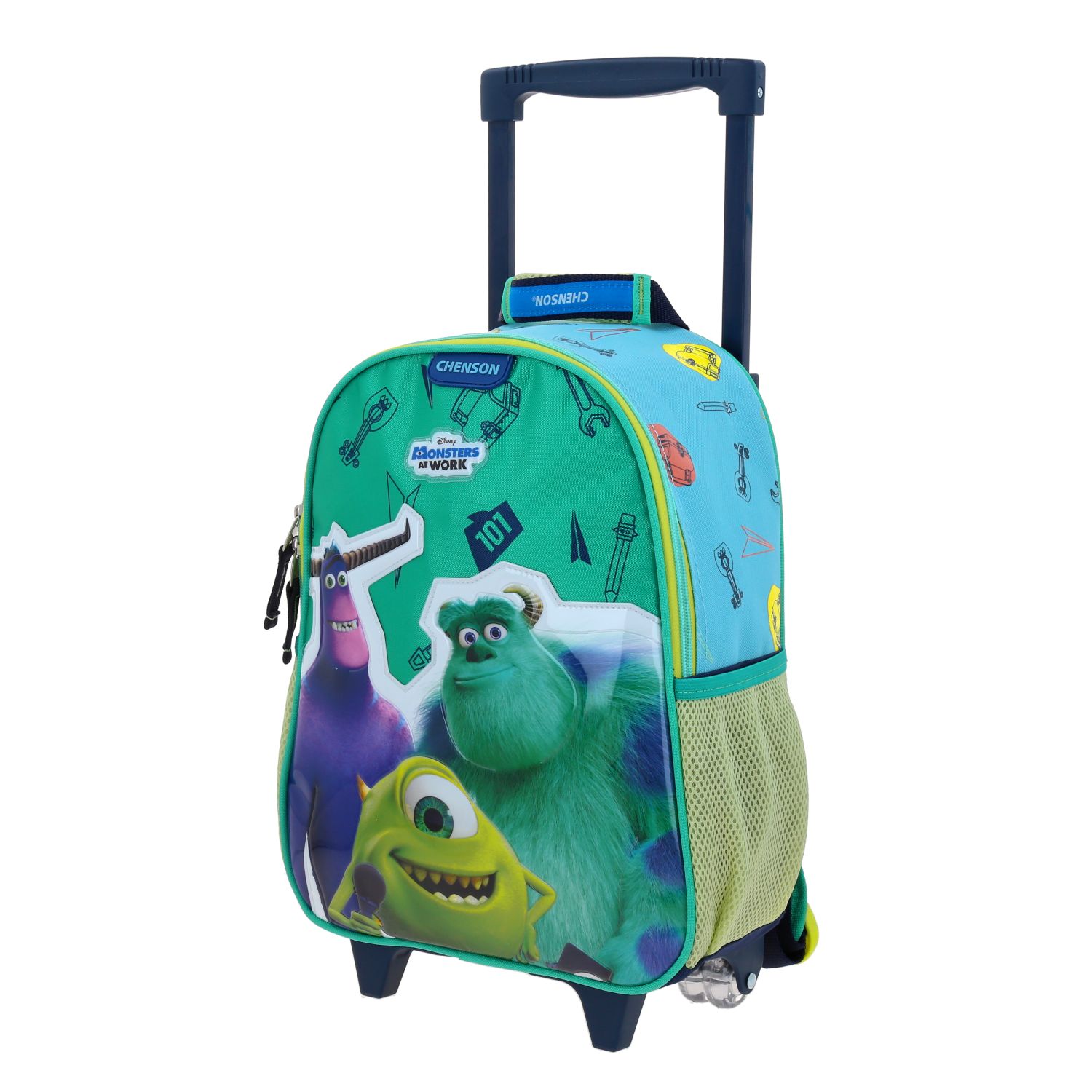 Mochila Con Ruedas Chica Chenson Preescolar Kinder Monster Ar Work Inc Aufter MW65977-9