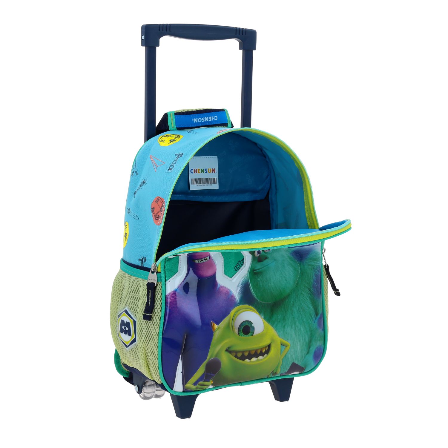 Mochila Con Ruedas Chica Chenson Preescolar Kinder Monster Ar Work Inc Aufter MW65977-9