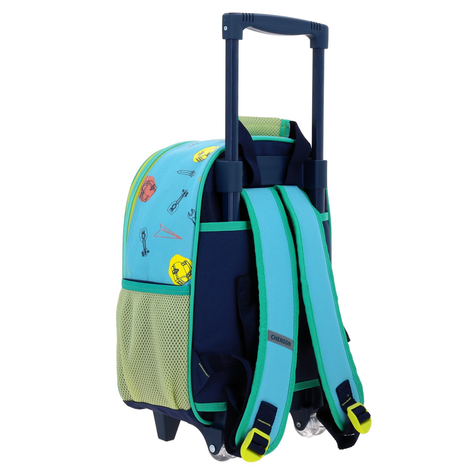 Mochila Con Ruedas Chica Chenson Preescolar Kinder Monster Ar Work Inc Aufter MW65977-9