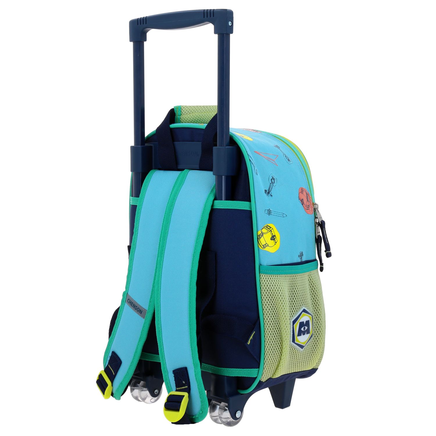 Mochila Con Ruedas Chica Chenson Preescolar Kinder Monster Ar Work Inc Aufter MW65977-9