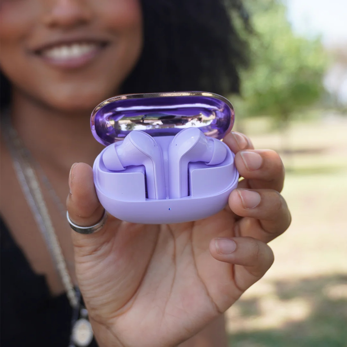 Audífonos Inalámbricos Fussion EP-10043PR Aura Pods / Bluetooth Morado ENDY2