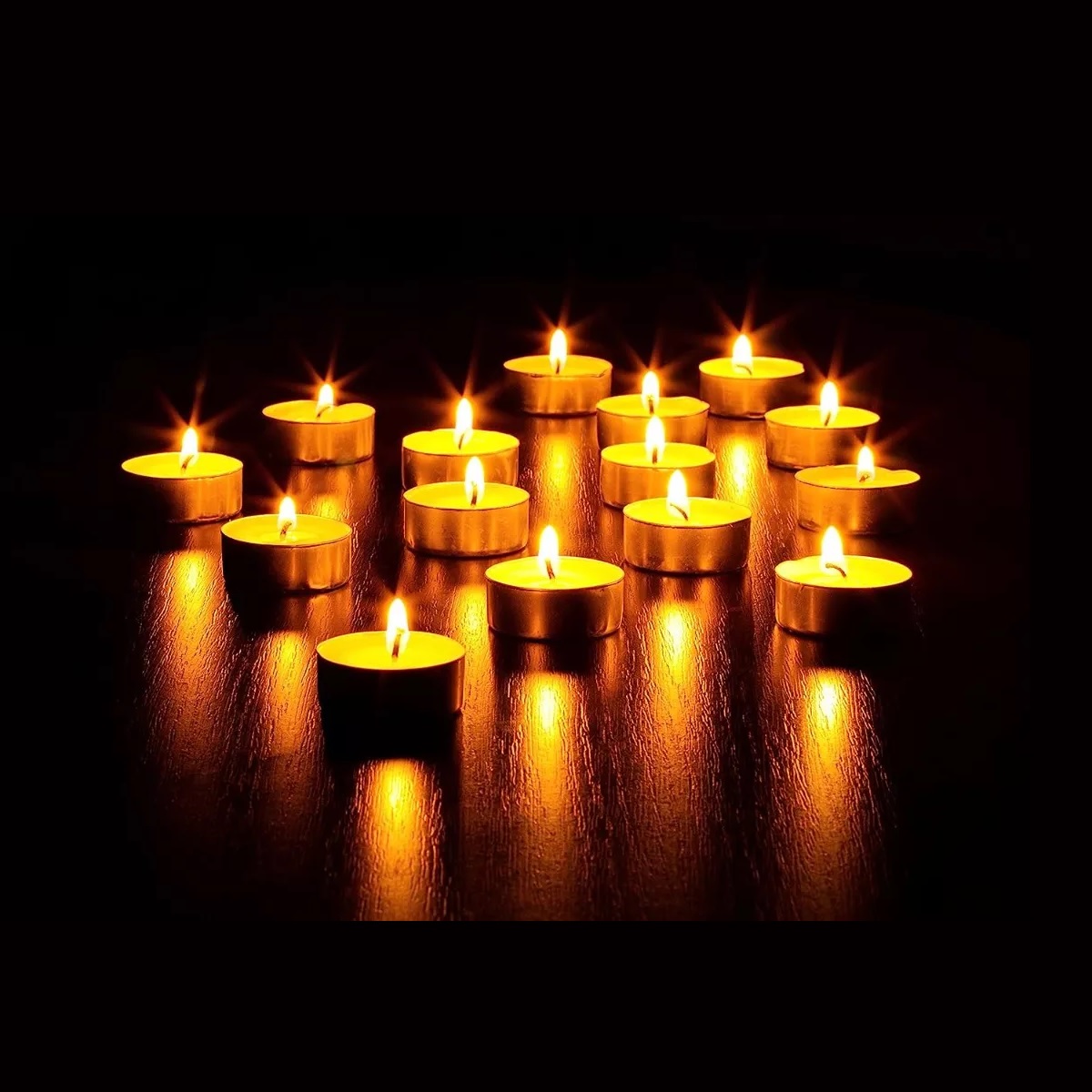 Velas Flotantes Sin Aroma De Alta Calidad MA-099 redonda 100 Pcs blanco