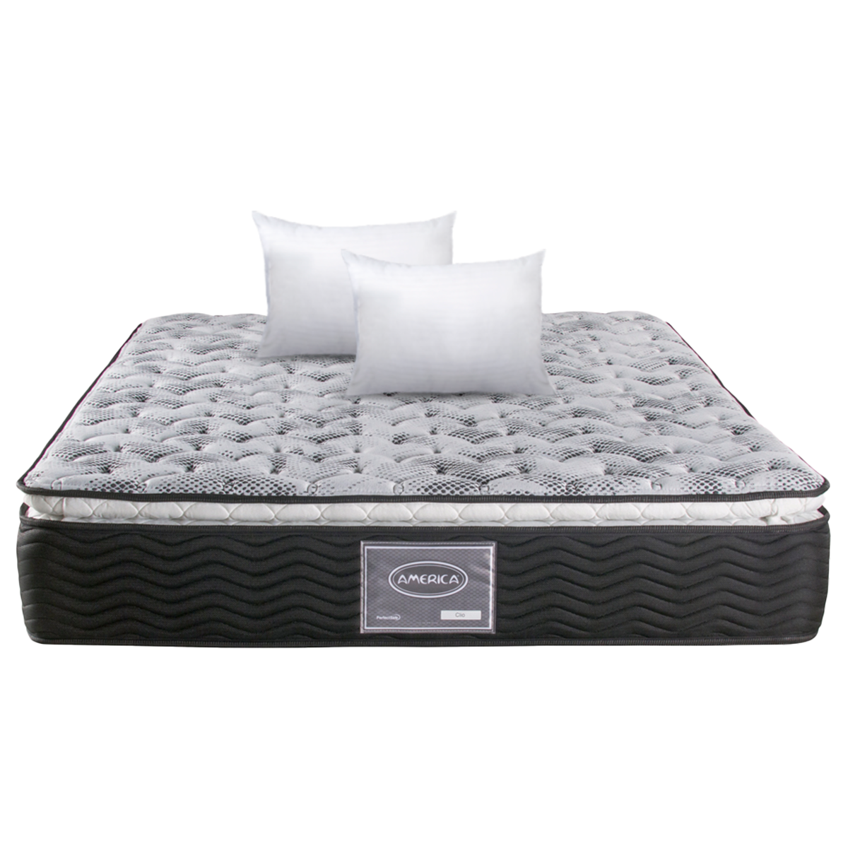 Colchón America Clio King Size + 2 Almohada 