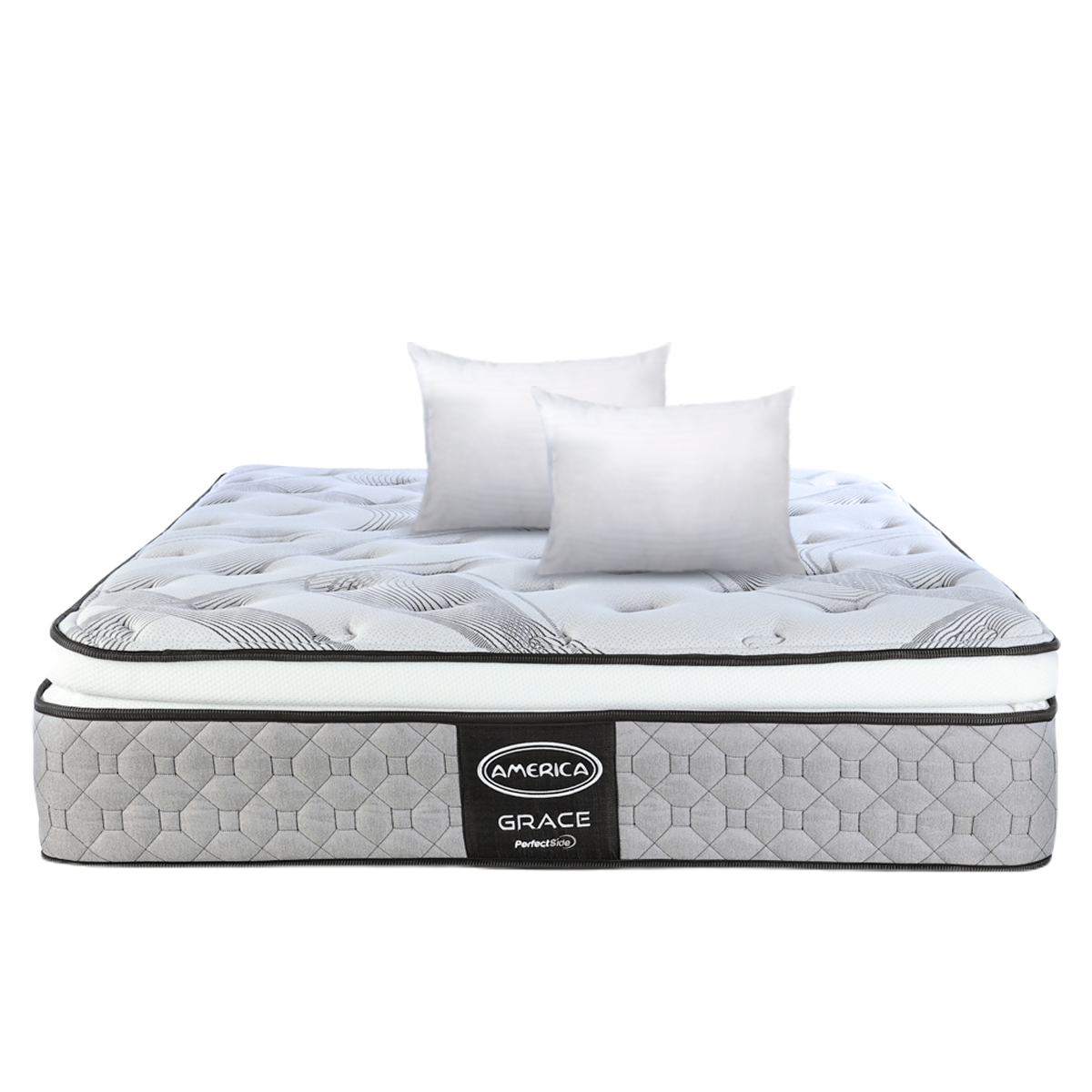 Colchón America Grace Queen Size + 2 Almohada 