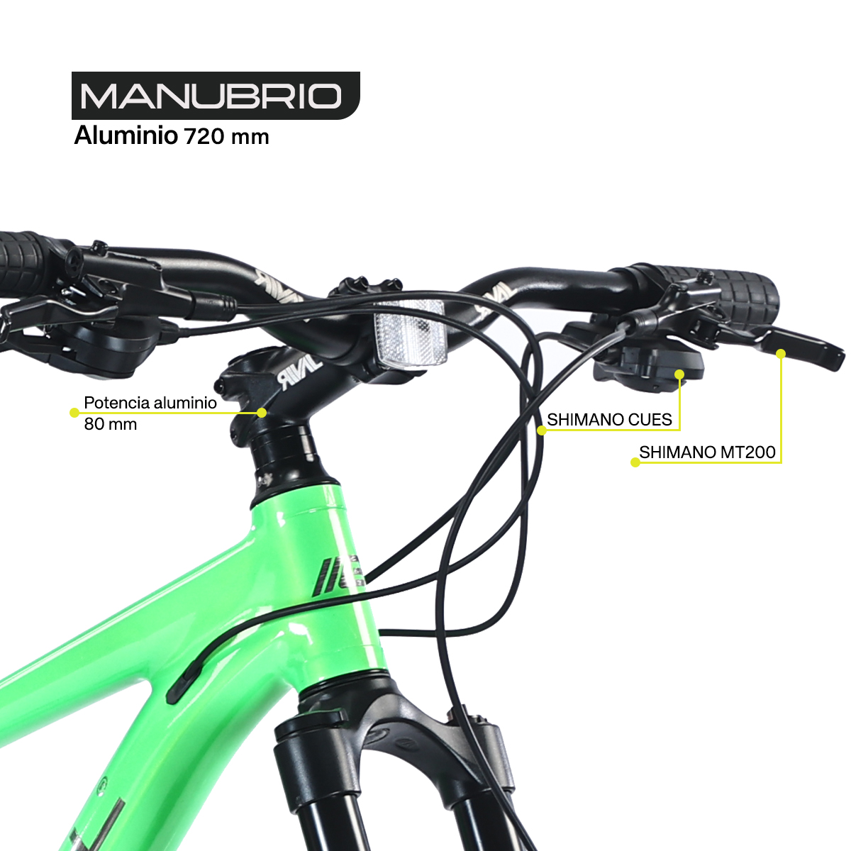 Bicicleta Gravel Barel De Montaña R29, Shimano 18v Verde S