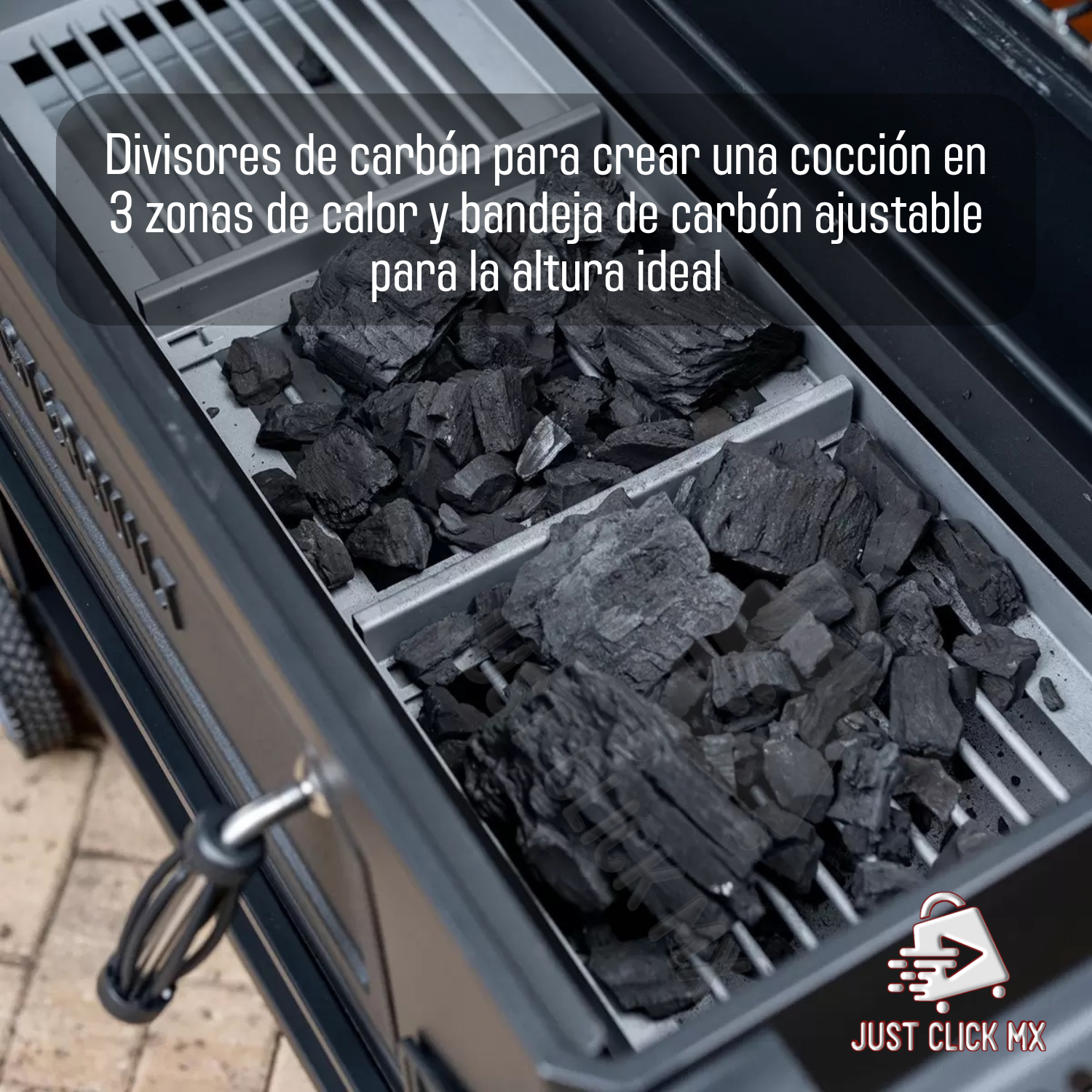 Parrilla Asador De Carbón Masterbuilt 36¨Hierro Fundido Negro
