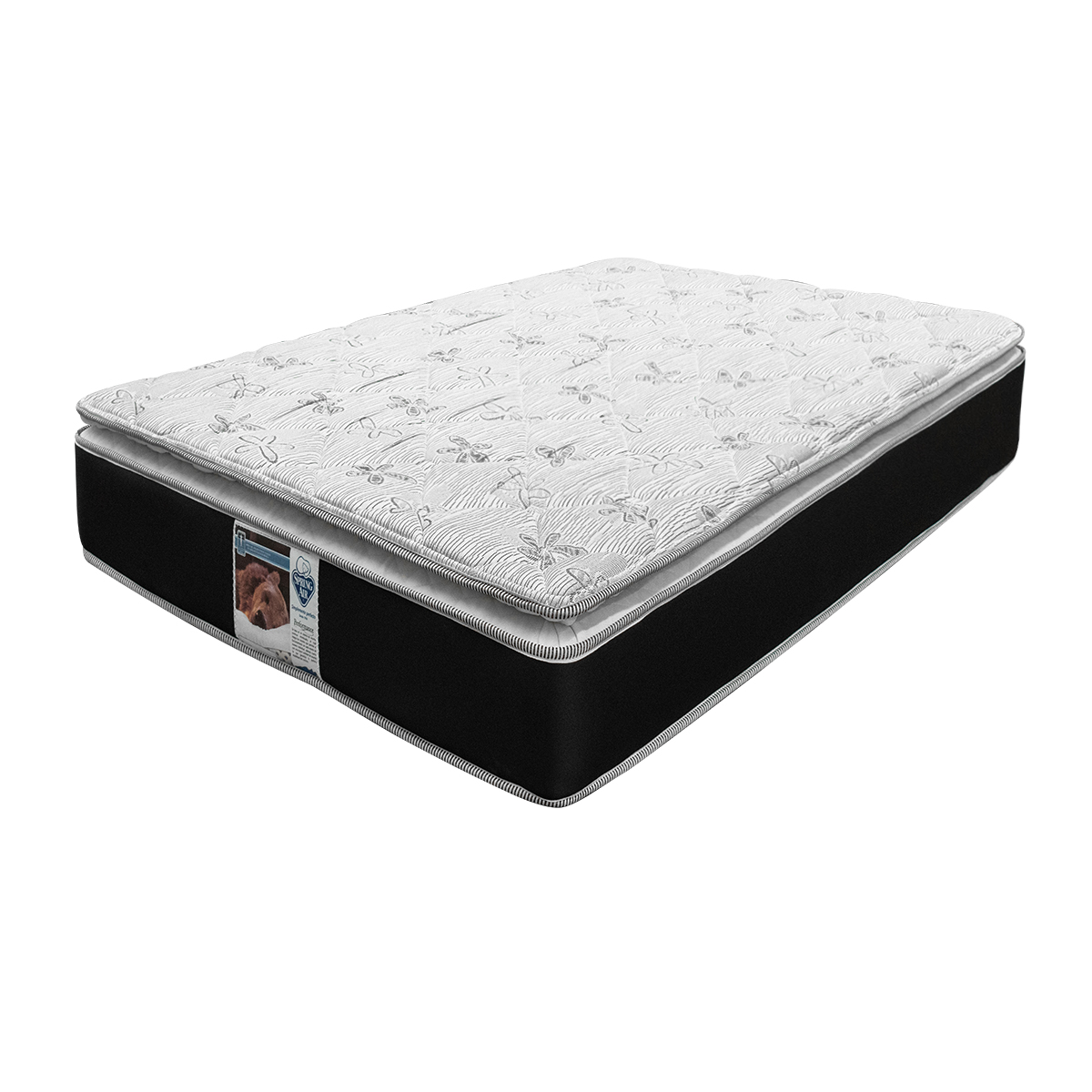 Spring Air Colchon King Size Kunis Cama Con Máximo Soporte y Ortopédico de Confort Medio 