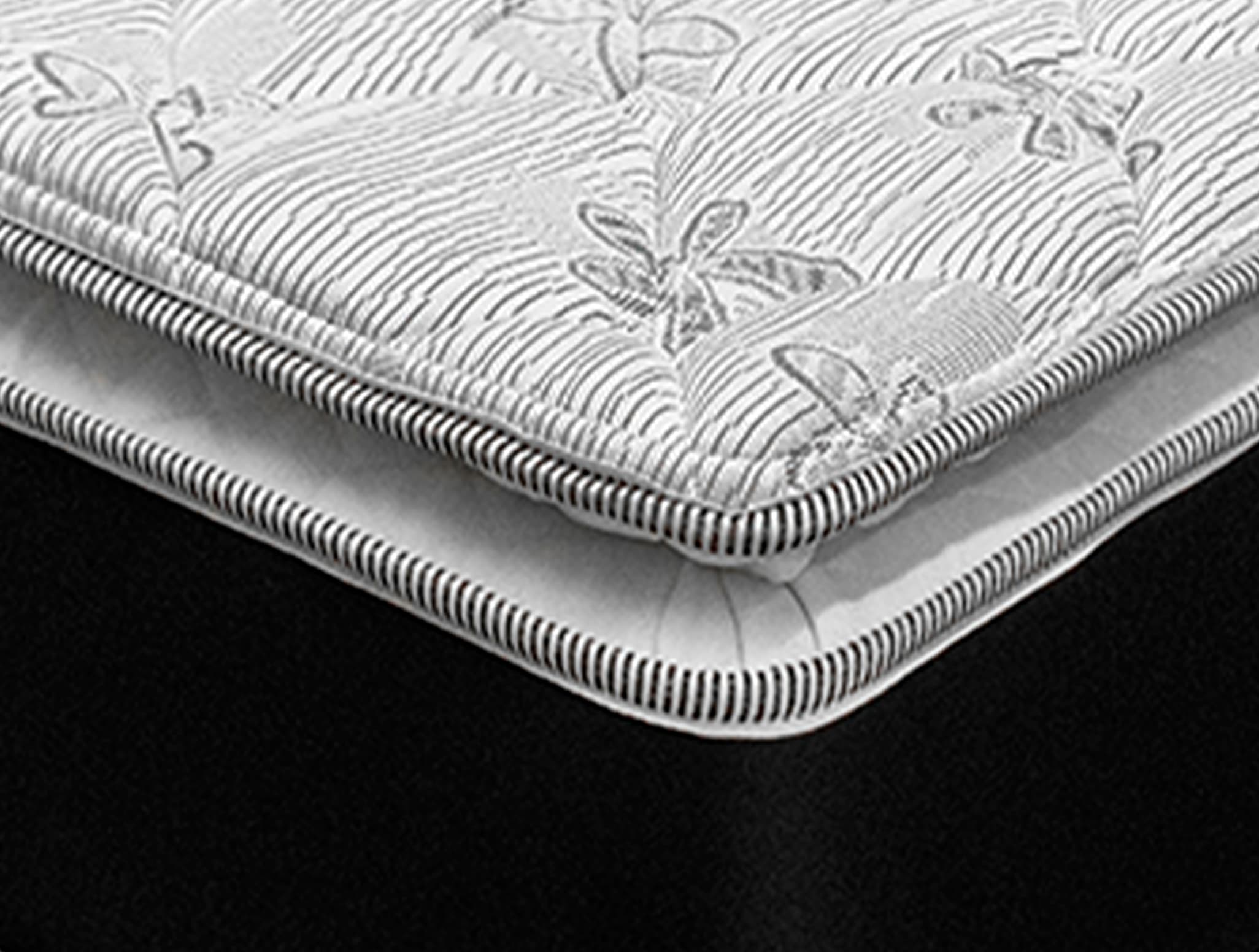 Spring Air Colchon King Size Kunis Cama Con Máximo Soporte y Ortopédico de Confort Medio 