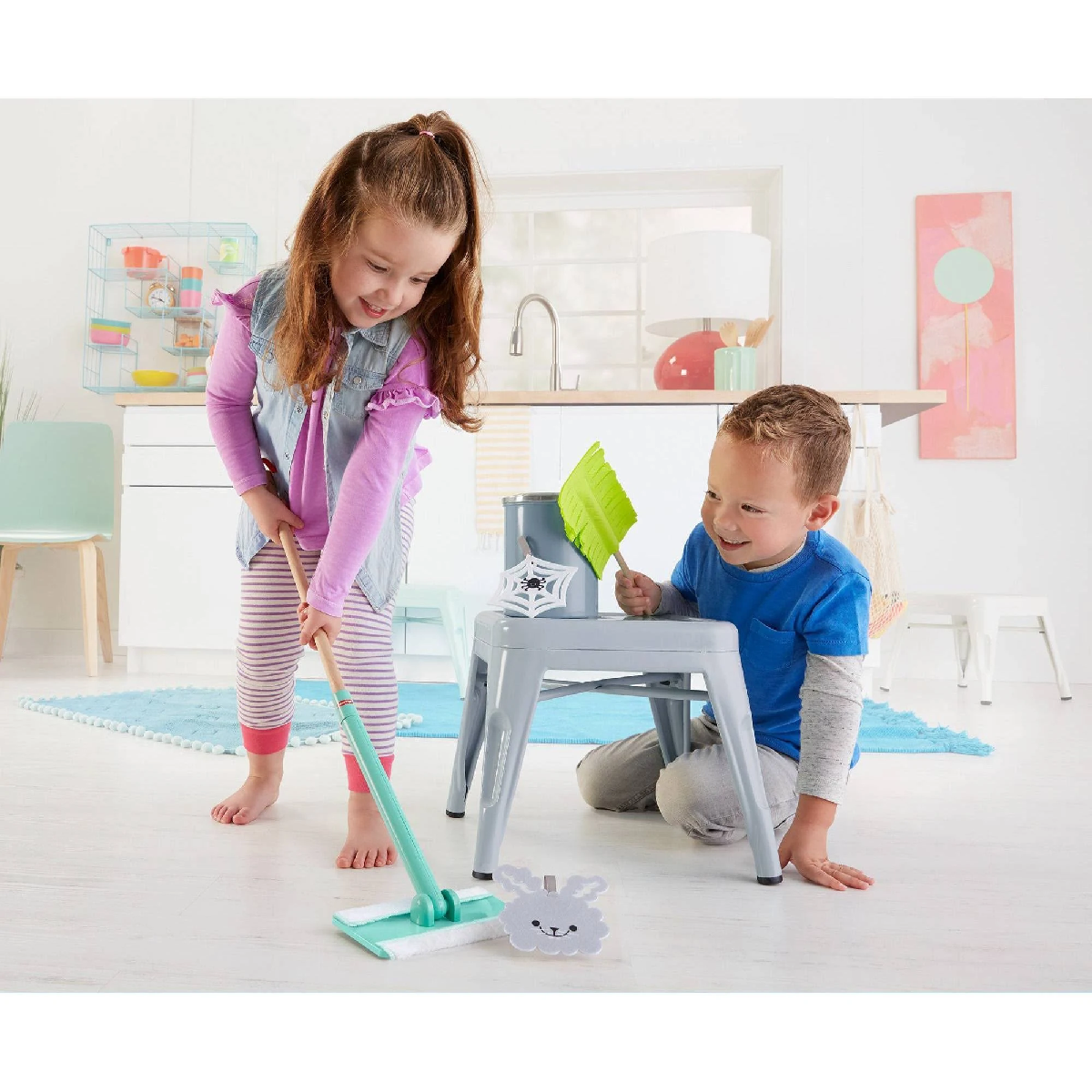 Set De Juego Fisher Price 5 Piezas Para Limpieza Del Hogar