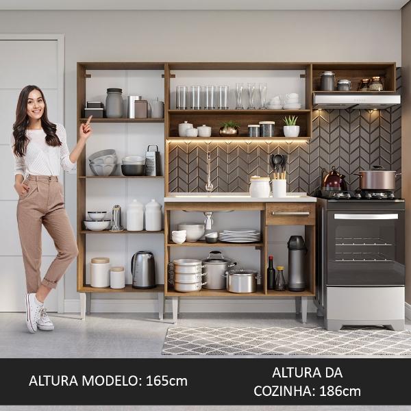 Cocina Integral Modular Madesa Emilly 229cm Con Tarja MN 12