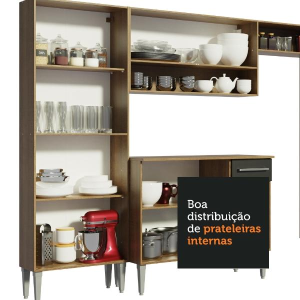 Cocina Integral Modular Madesa Emilly 229cm Con Tarja MN 12