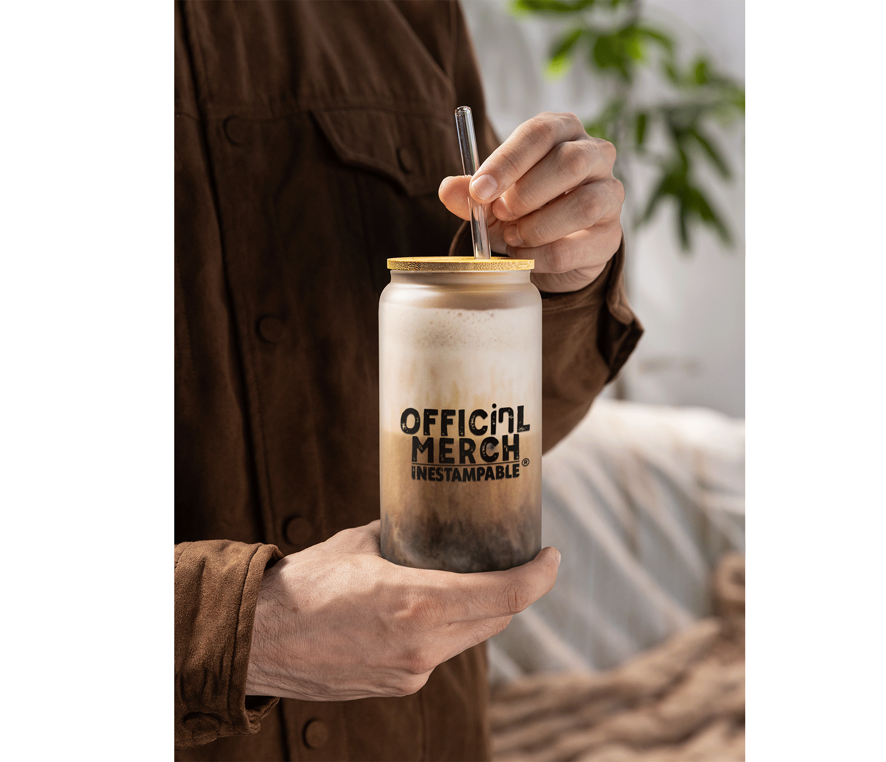 Vaso capybara coffee | café capy | lata satinado con popote | 500 ml | Frase divertida