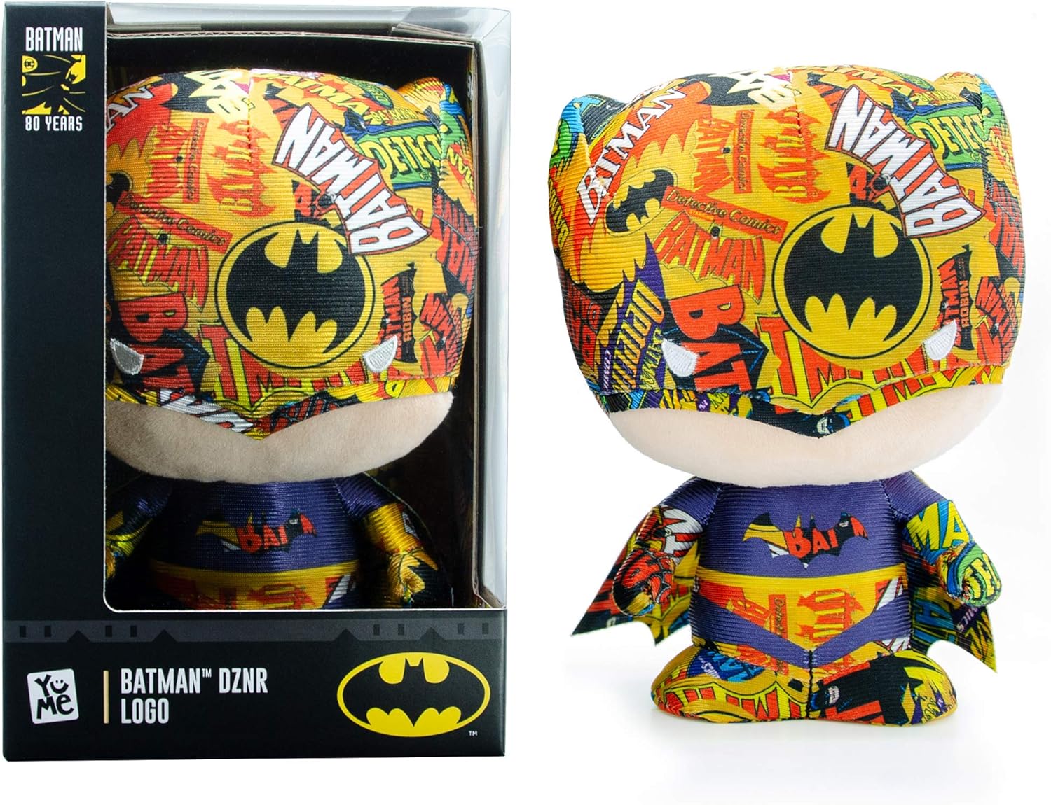 PELUCHE BATMAN DZNR LOGO COMICS YUME 80TH YEARS			
