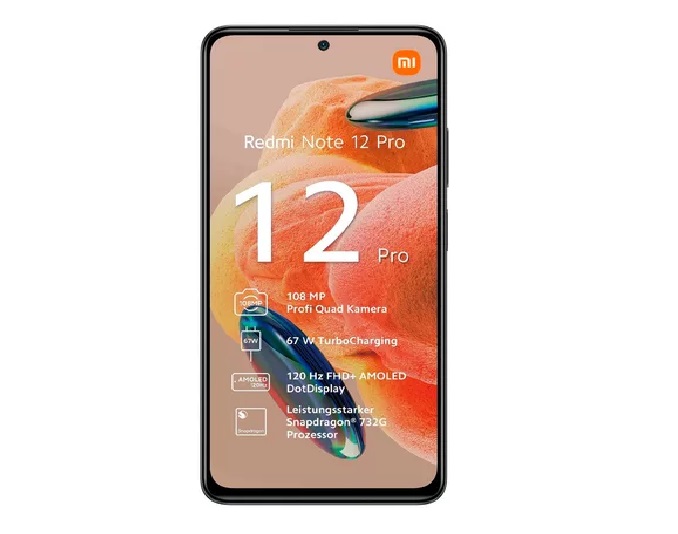 Xiaomi Celular Redmi Note 12 Pro Graphite Gray 12GB Ram 256GB ROM.