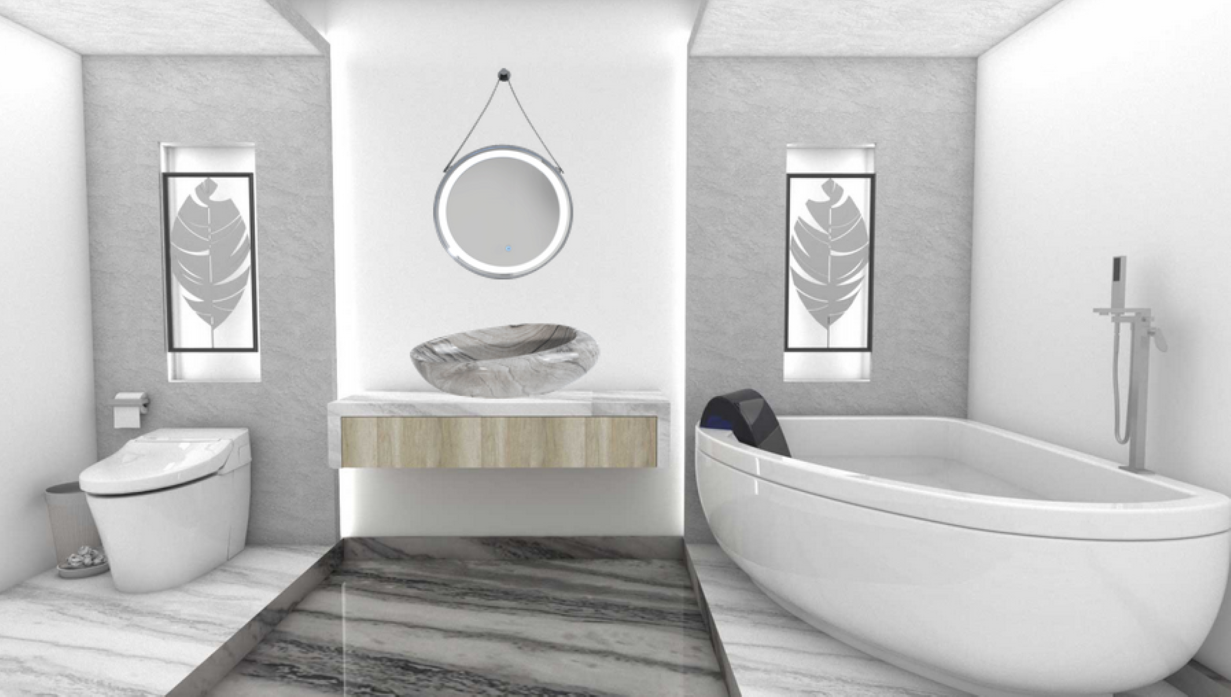 Lavabo Cerámico para Baño NA -GR, acabado marmoleado brillante en tono gris. De sobreponer, con diseño europeo ideal para todo tipo de baños. Dimensiones 50.0 x 33.0 x 12.0 cms. (base x altura x profundidad).