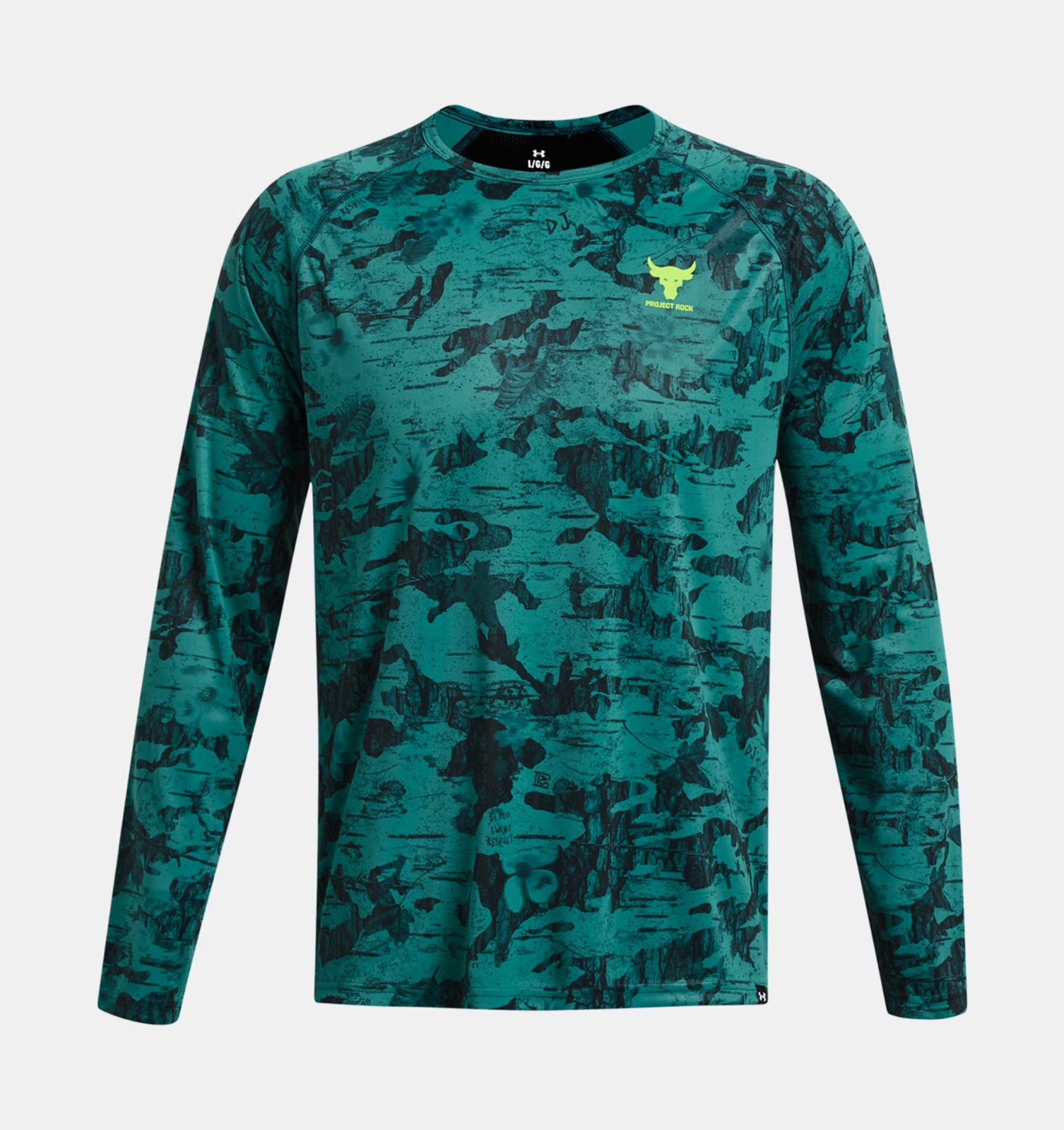 Playera Under Armour Project Rock Manga Larga Iso Chill 