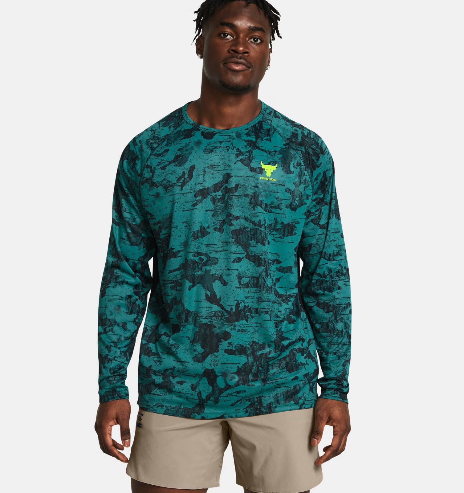 Playera Under Armour Project Rock Manga Larga Iso Chill 