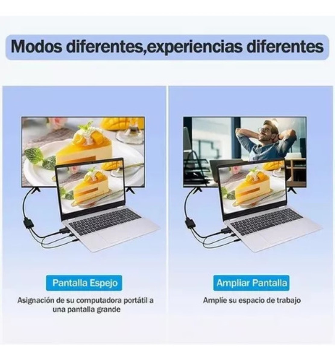 Convertidor Vga A Hdmi Adaptadores Full Hd 1080p 1.8m Cable NEGRO